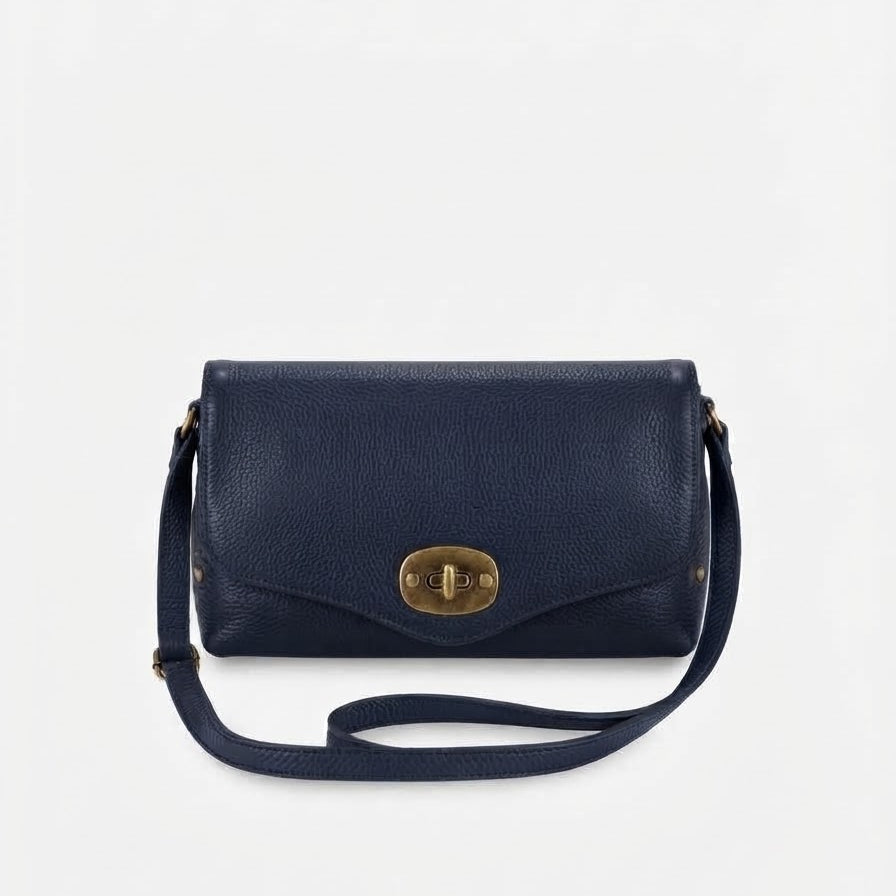 POLO SHOES BAGS - BORSA POSTINO BLU NOTTE
