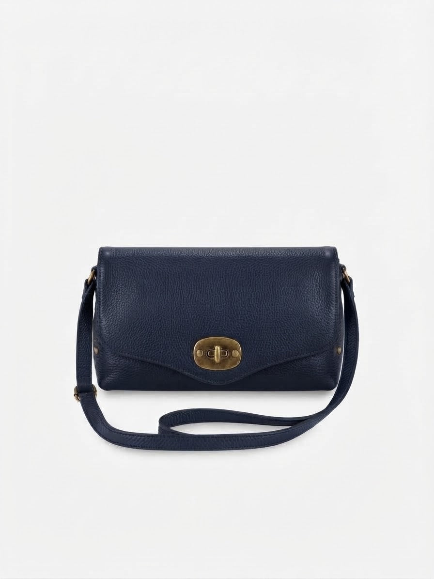 POLO SHOES BAGS - BORSA POSTINO BLU NOTTE