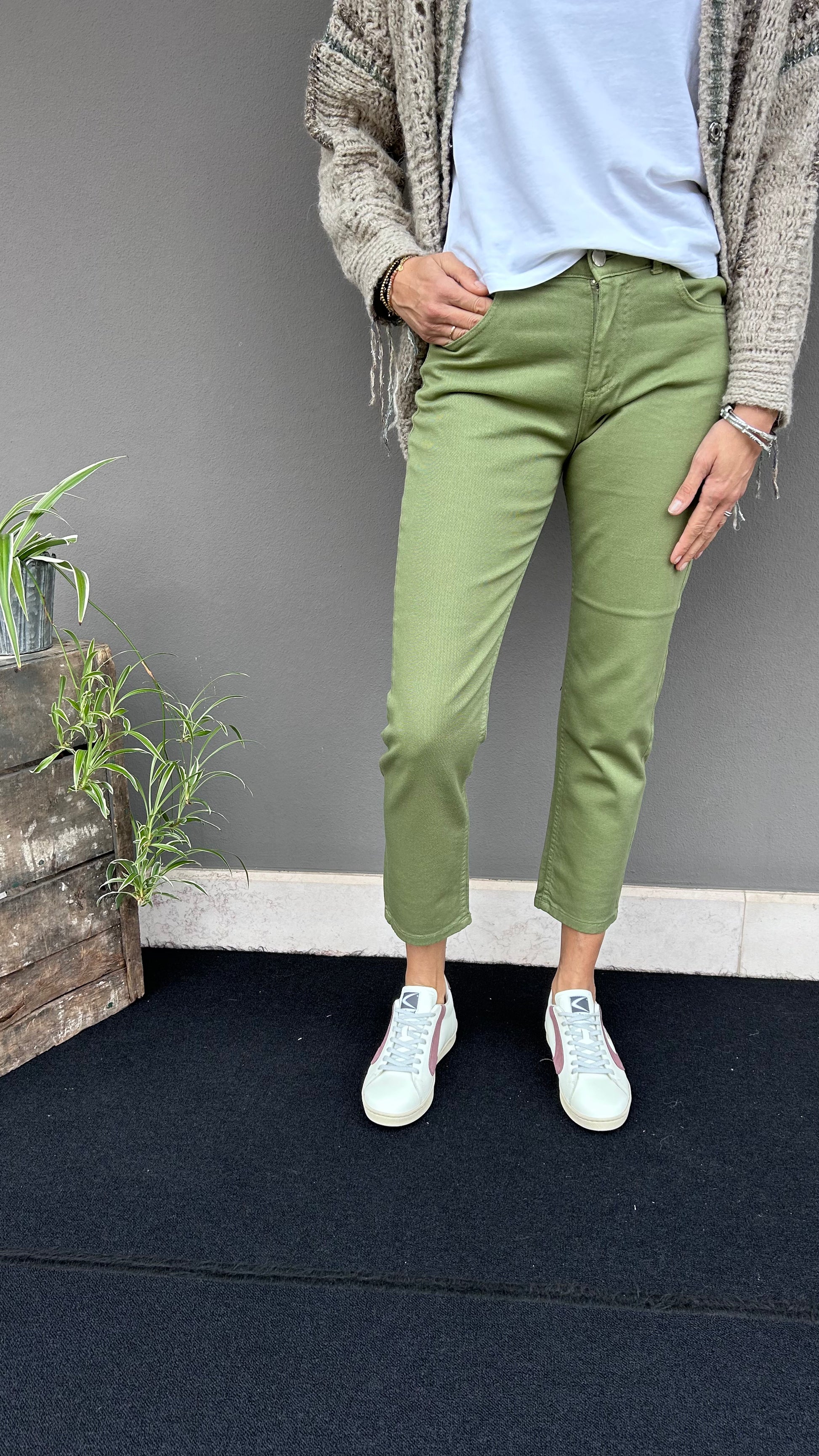 GOD SAVE DENIM - JEANS FIT VERDE