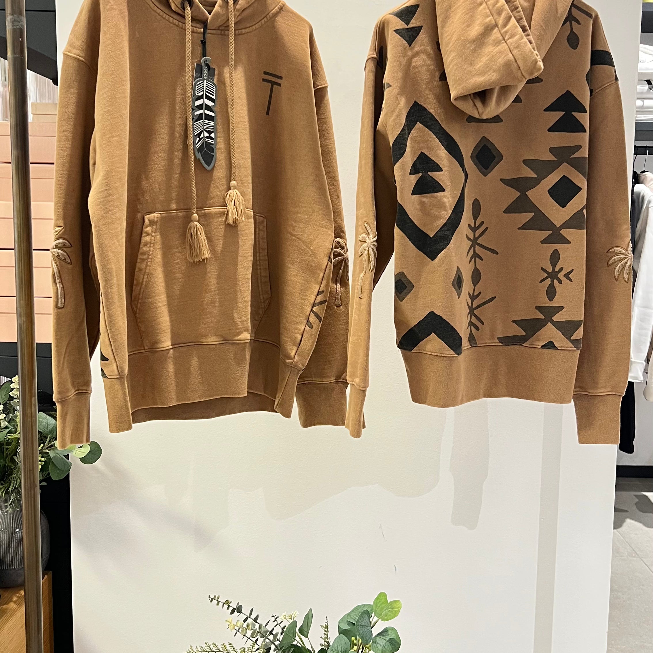 TOOCO - FELPA FRENCH TERRY CAMEL