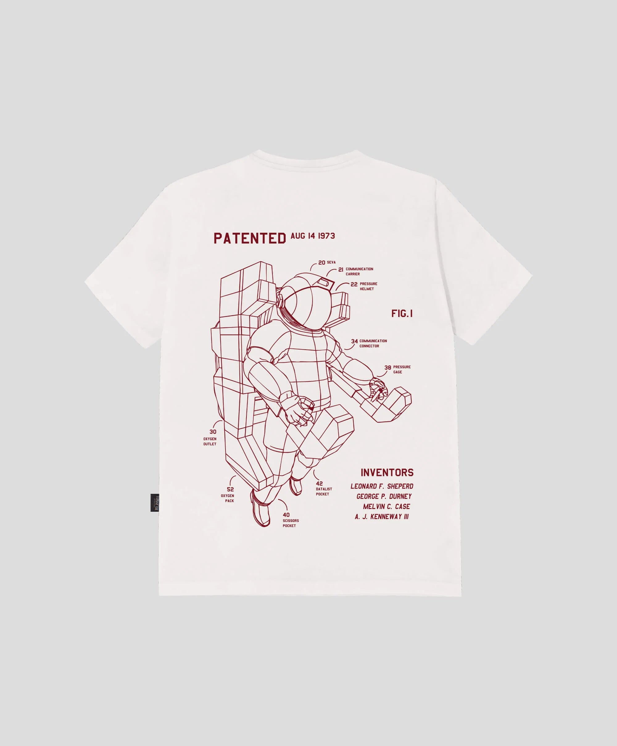 KOSAMUI -T-SHIRT  SPACECRAFT WHITE