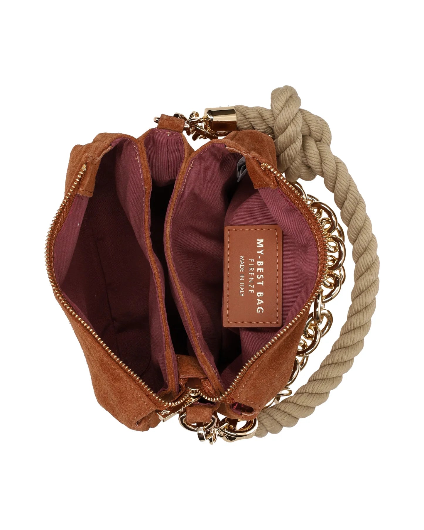 MY BEST BAG - REFLEX SUEDE CUOIO SCURO