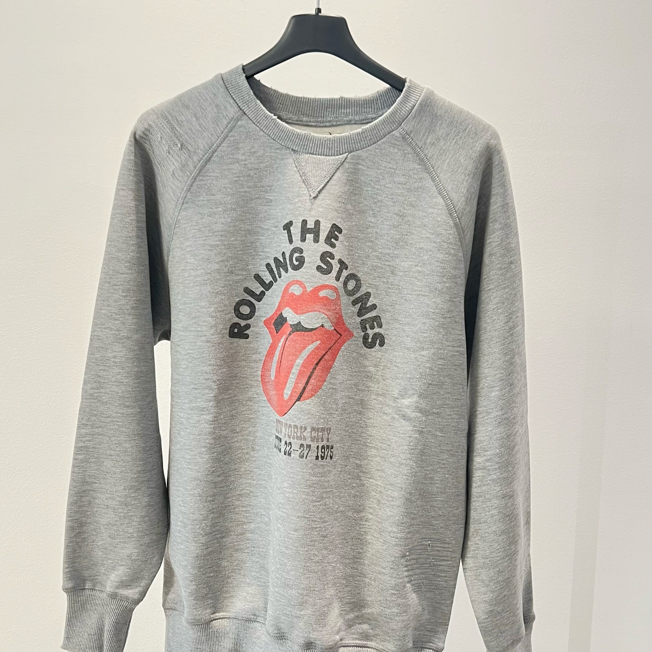 SOX IN THE BOX - FELPA GIROCOLLO THE ROLLING STONES GRIGIO MELANGE