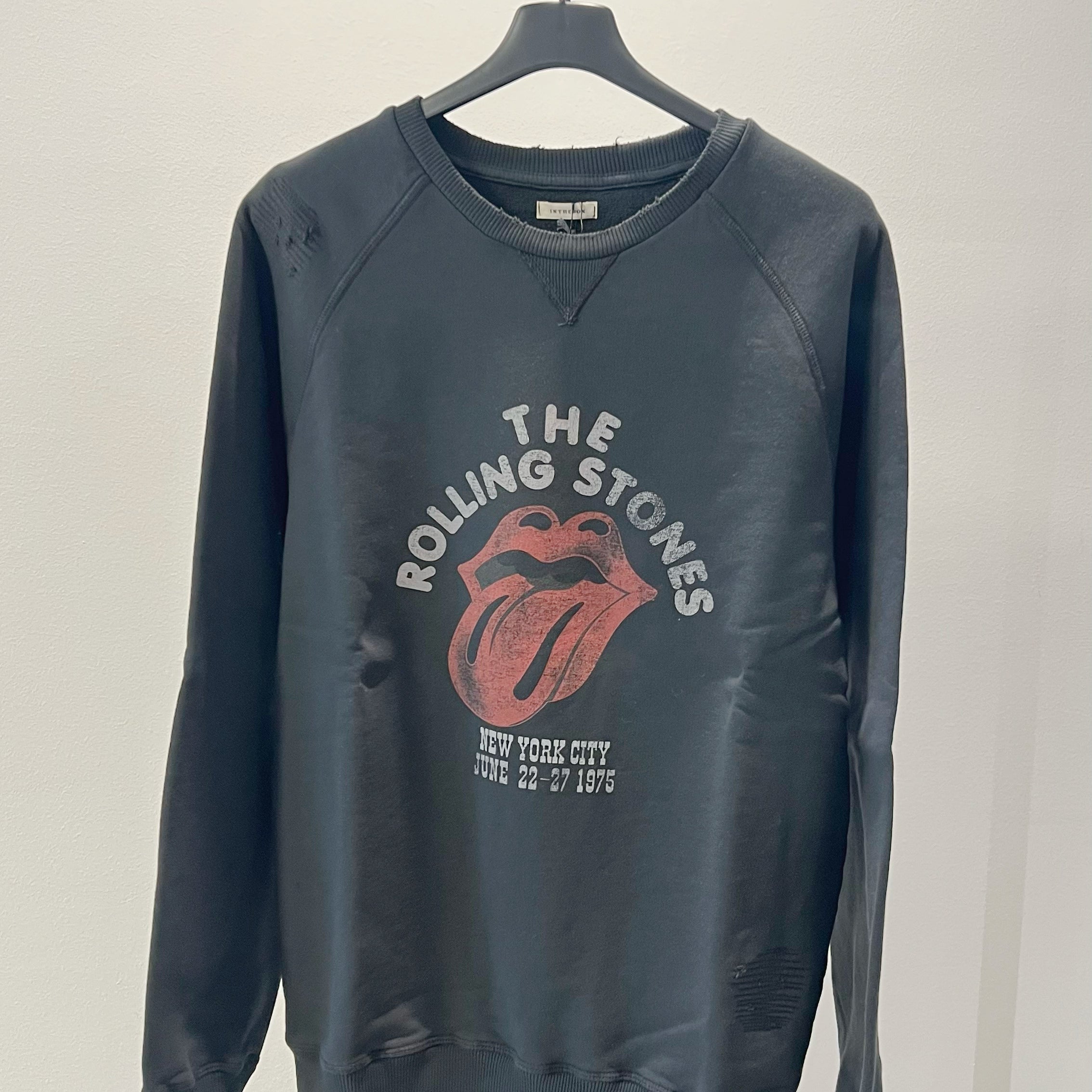SOX IN THE BOX - FELPA GIROCOLLO THE ROLLING STONES NERA