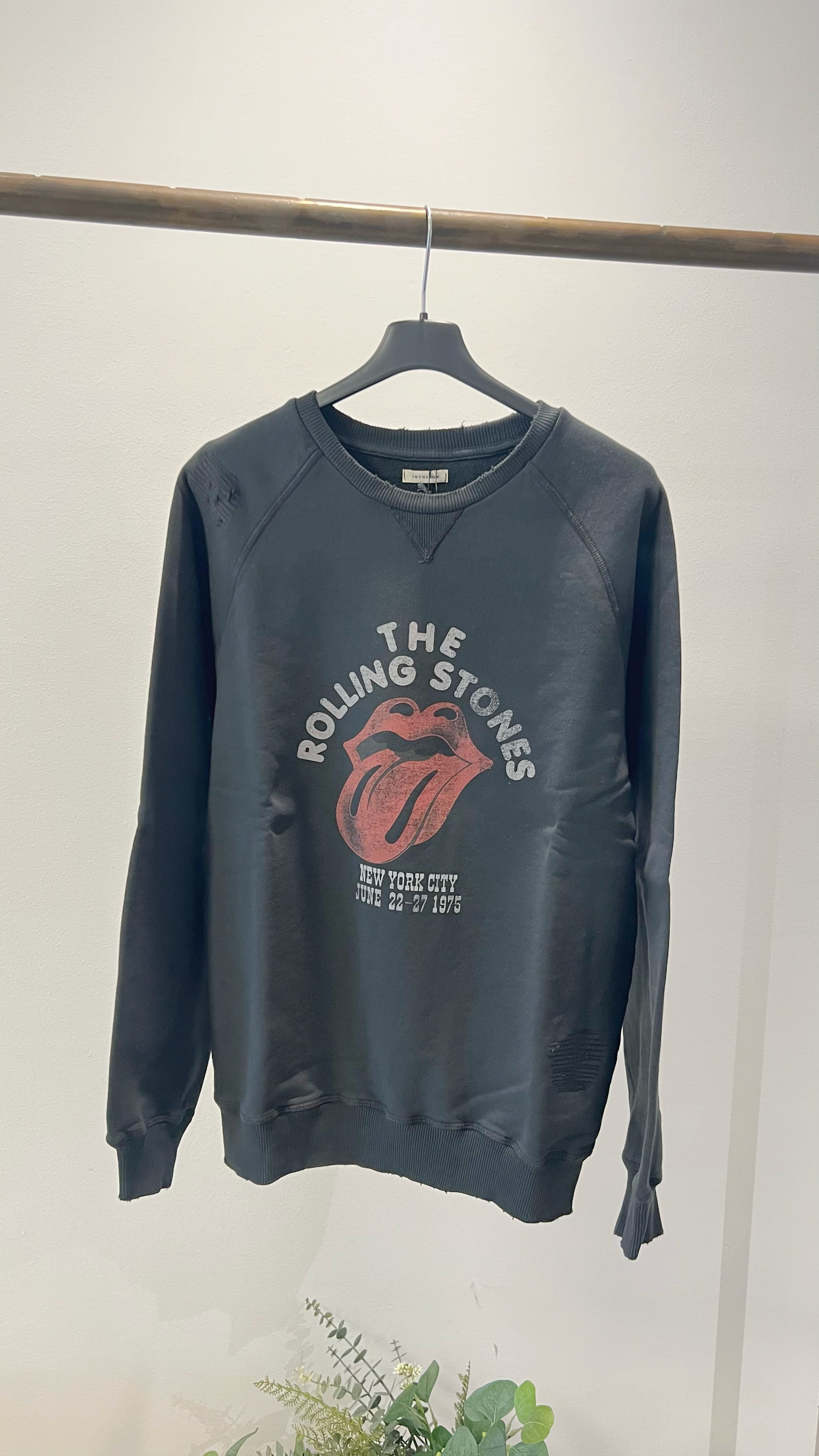 SOX IN THE BOX - FELPA GIROCOLLO THE ROLLING STONES NERA