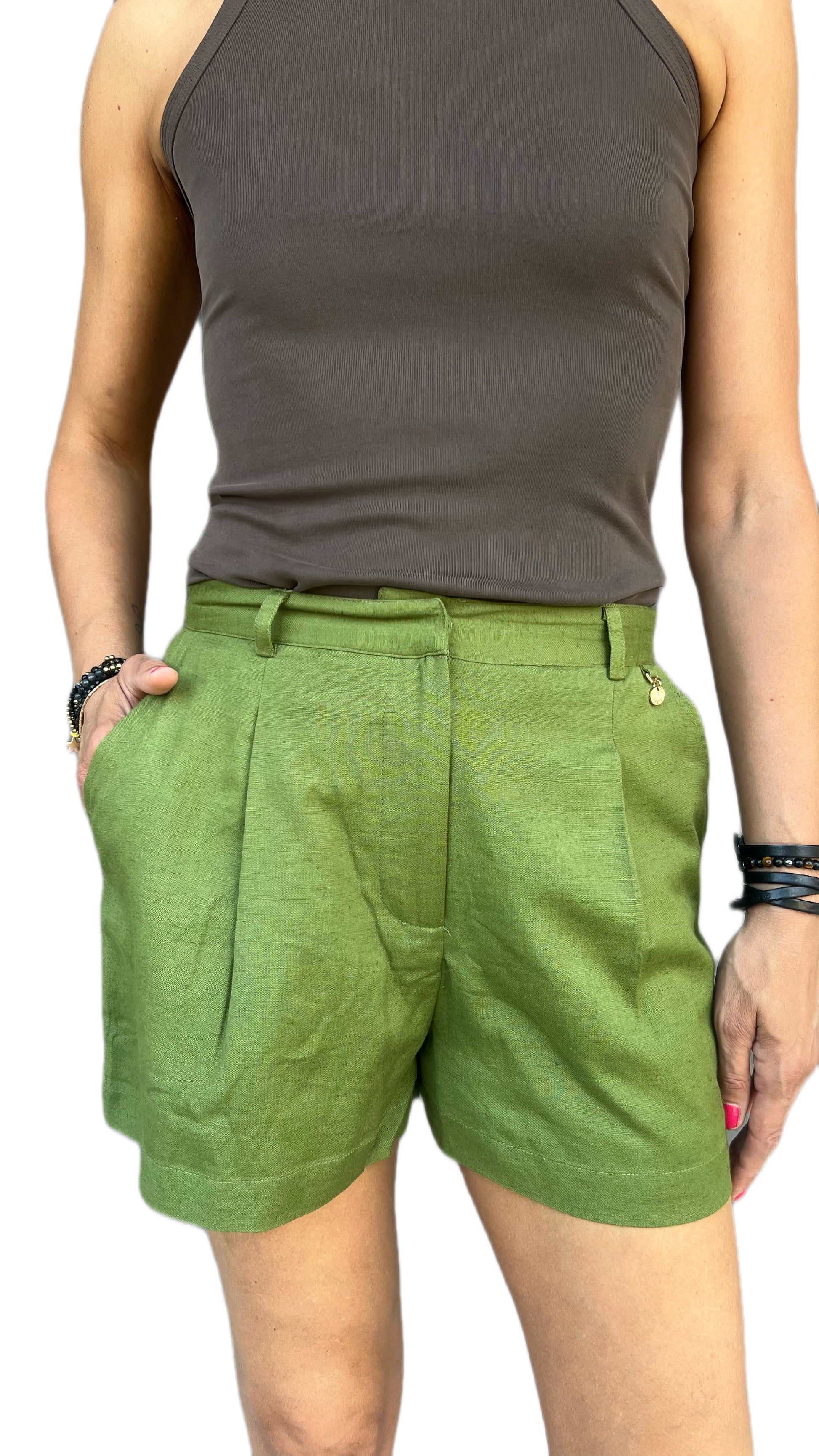GOA GOA - SHORTS GEA KAKI GREEN