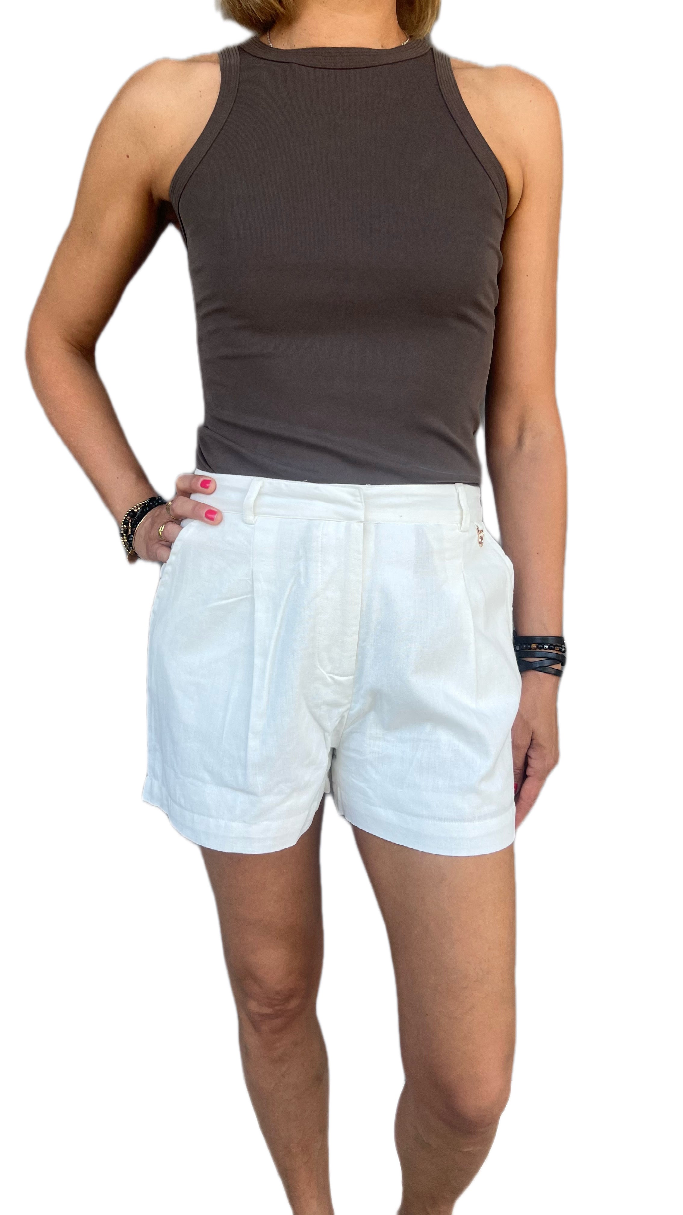 GOA GOA - SHORTS GEA CHAMBRAY BLUE