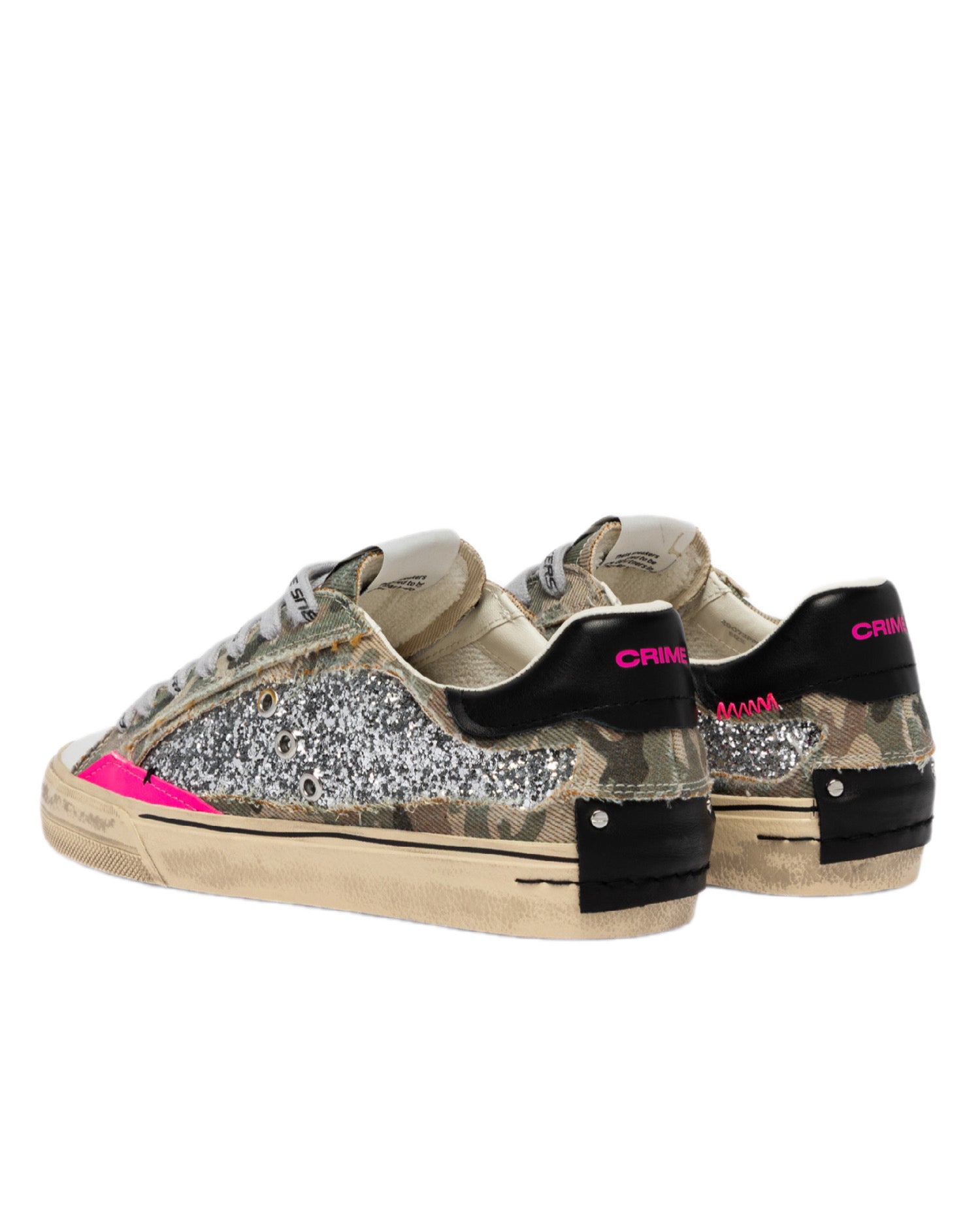 CRIME LONDON - DISTRESSED DECONSTRUCTED CAMO STARDUST