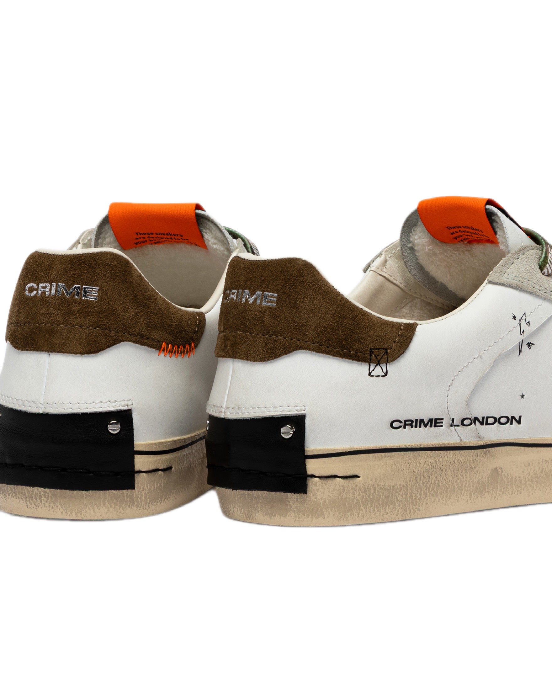 CRIME LONDON - DISTRESSED DECONSTRUCTED MILITARY GREEN