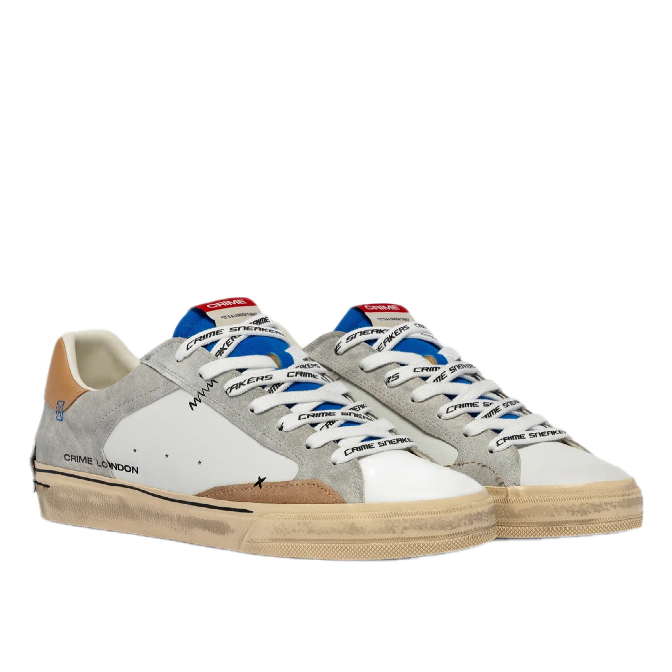CRIME LONDON - DISTRESSED ELECTRIC BLUE