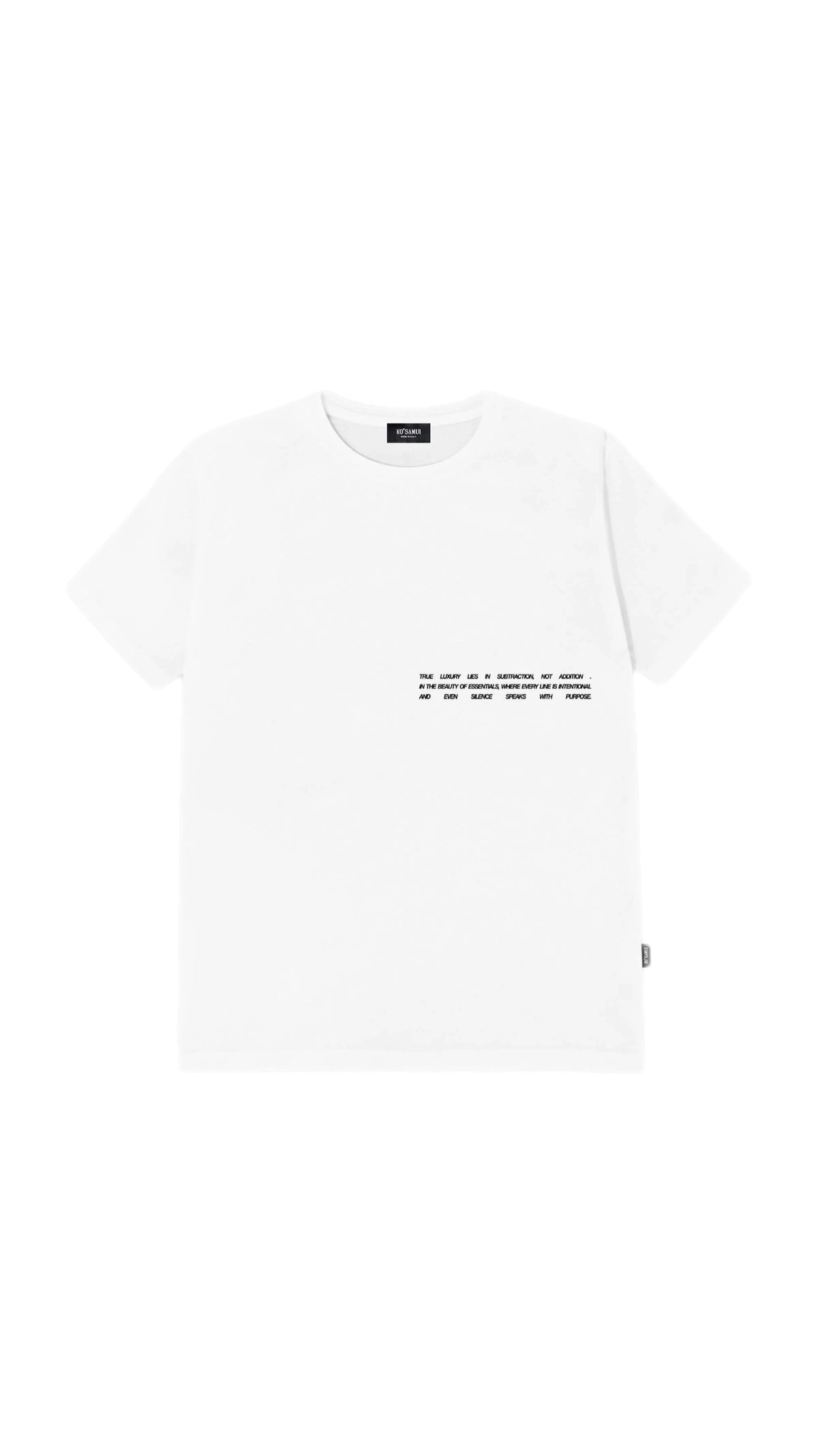 KOSAMUI -T-SHIRT MEETING WHITE OVER FIT