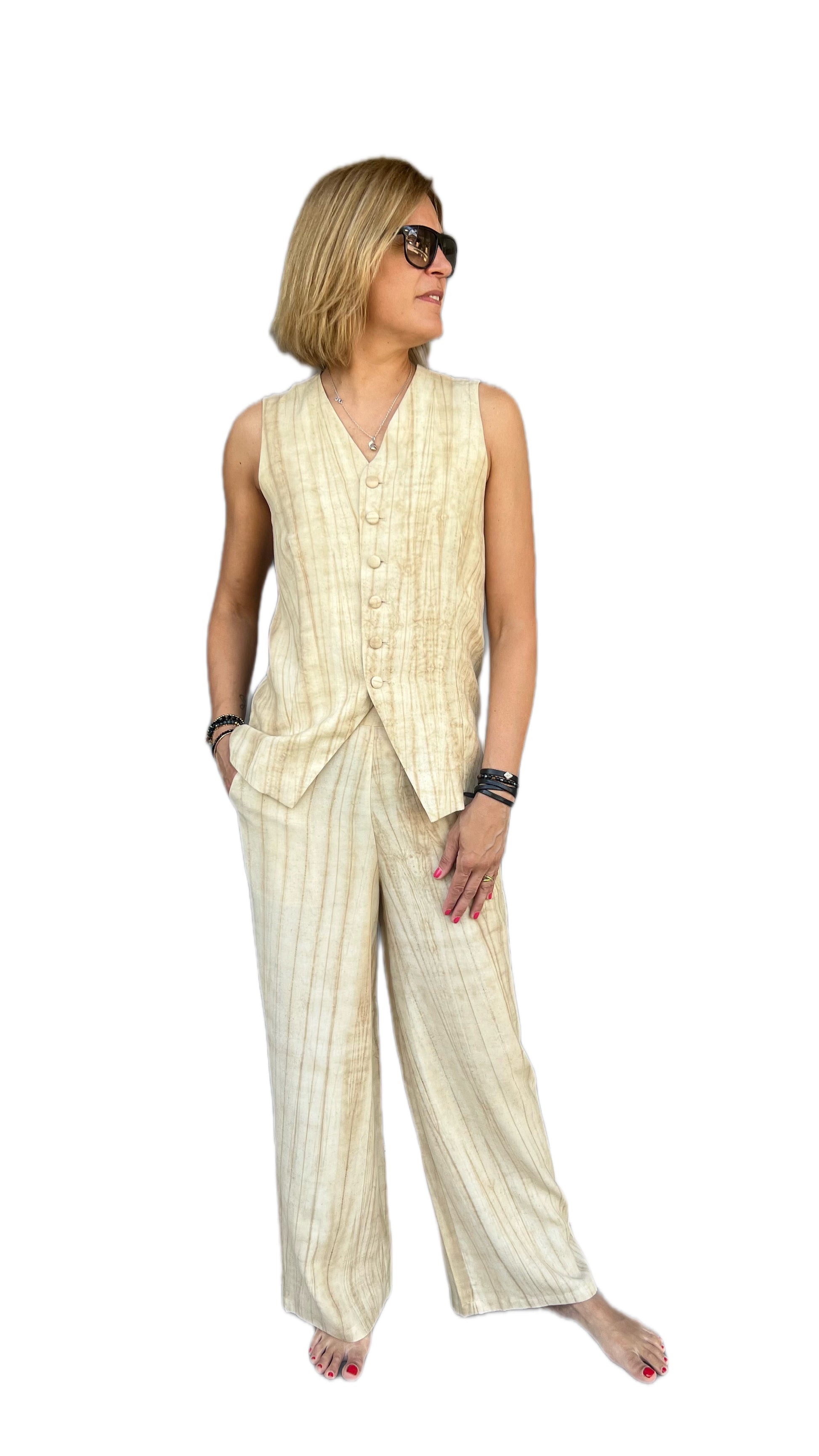 GOA GOA - COMPLETO GILET PANTALONE SAHARA