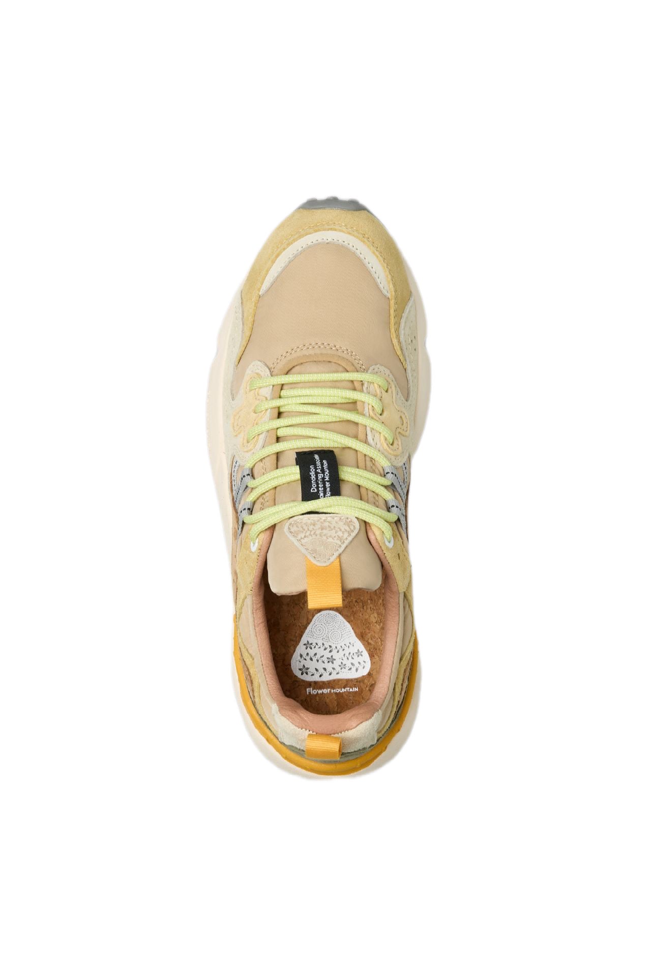 FLOWER MOUNTAIN - YAMANO 3 PALE YELLOW-LIGHT BEIGE - OFF WHITE