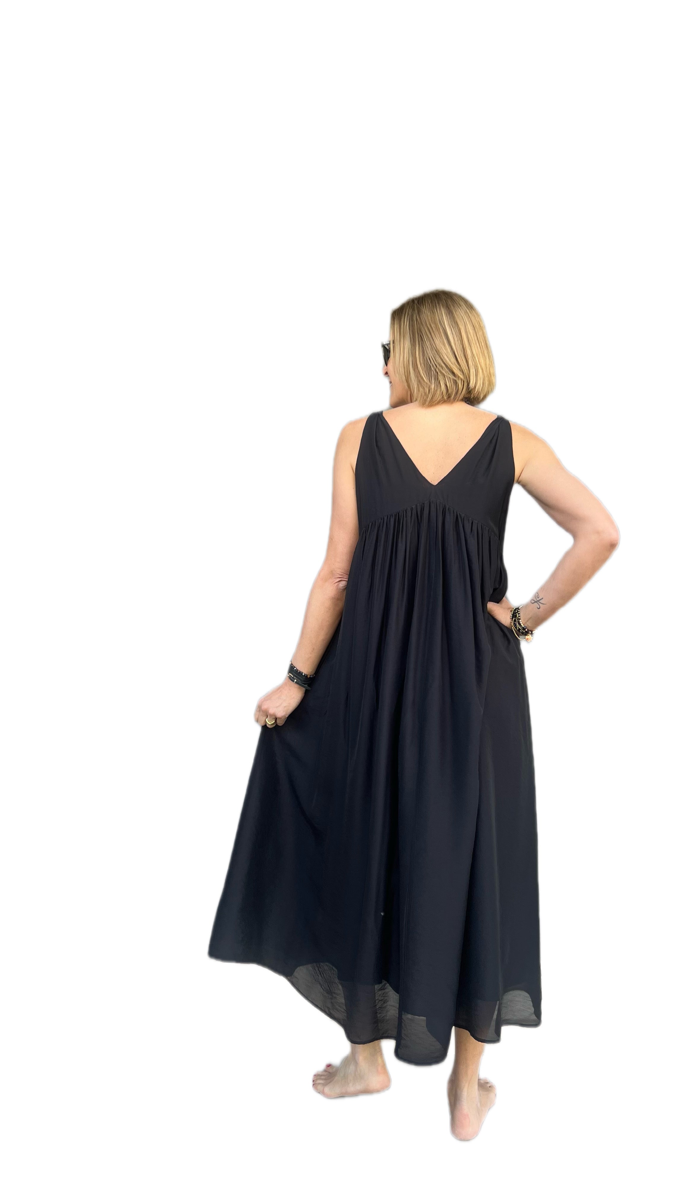 ELEH - VESTITO LUNGO BLACK