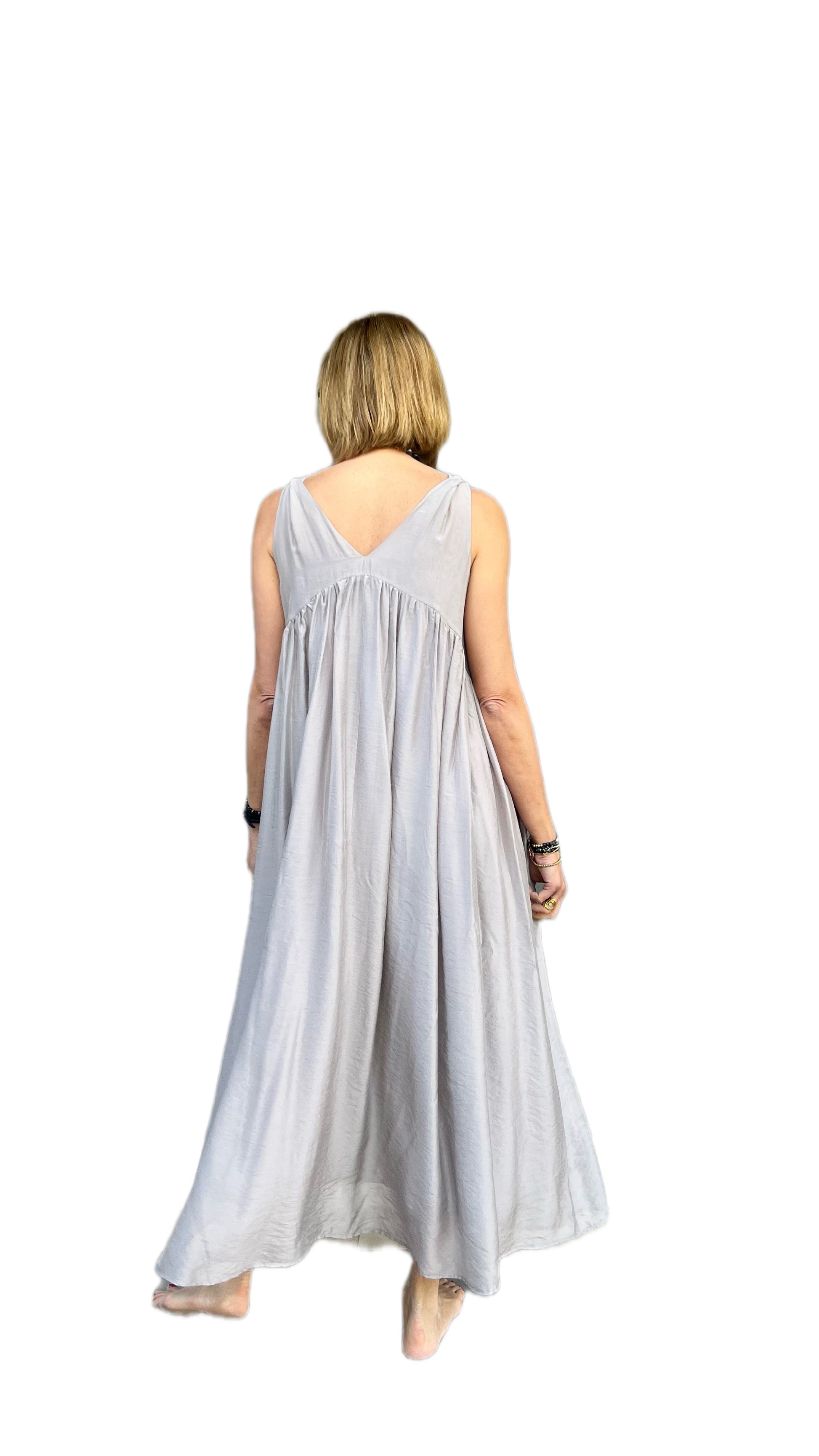 ELEH - VESTITO LUNGO GRIGIO
