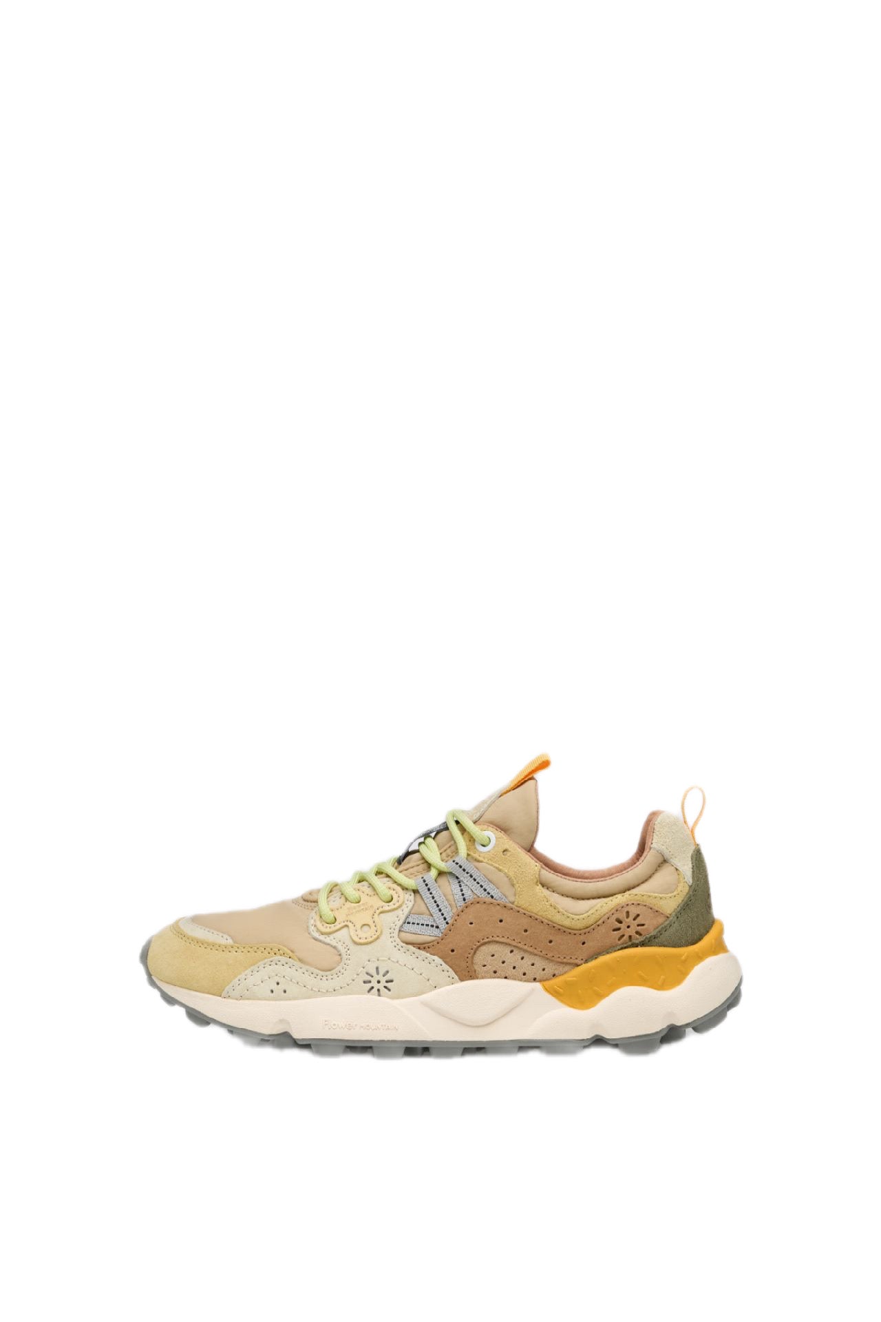FLOWER MOUNTAIN - YAMANO 3 PALE YELLOW-LIGHT BEIGE - OFF WHITE