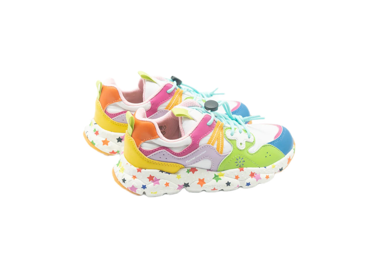 FLOWER MOUNTAIN  - FLOWER MOUNTAIN KIDS YAMANO 3 BERMUDA WHITE MULTI