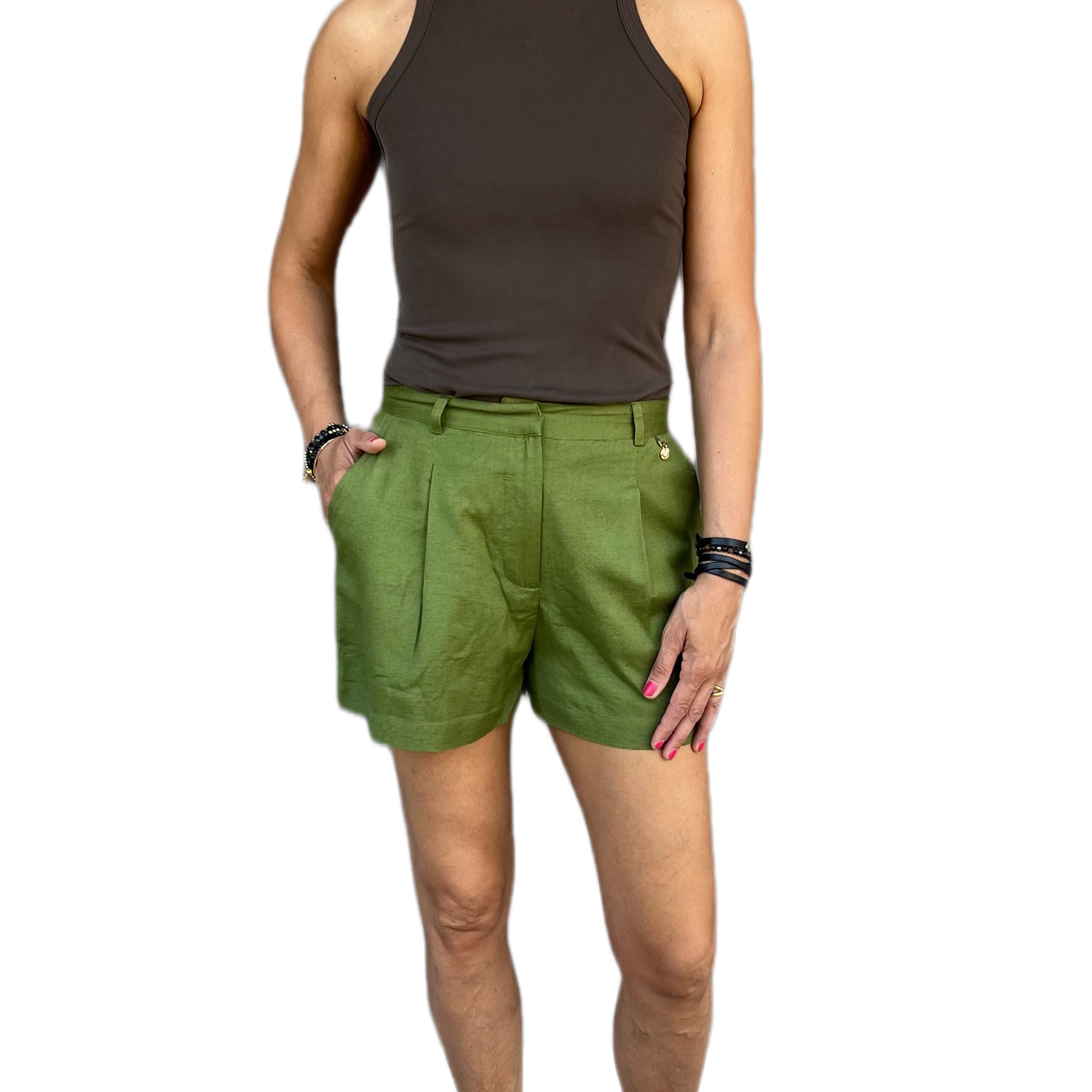 GOA GOA - SHORTS GEA KAKI GREEN