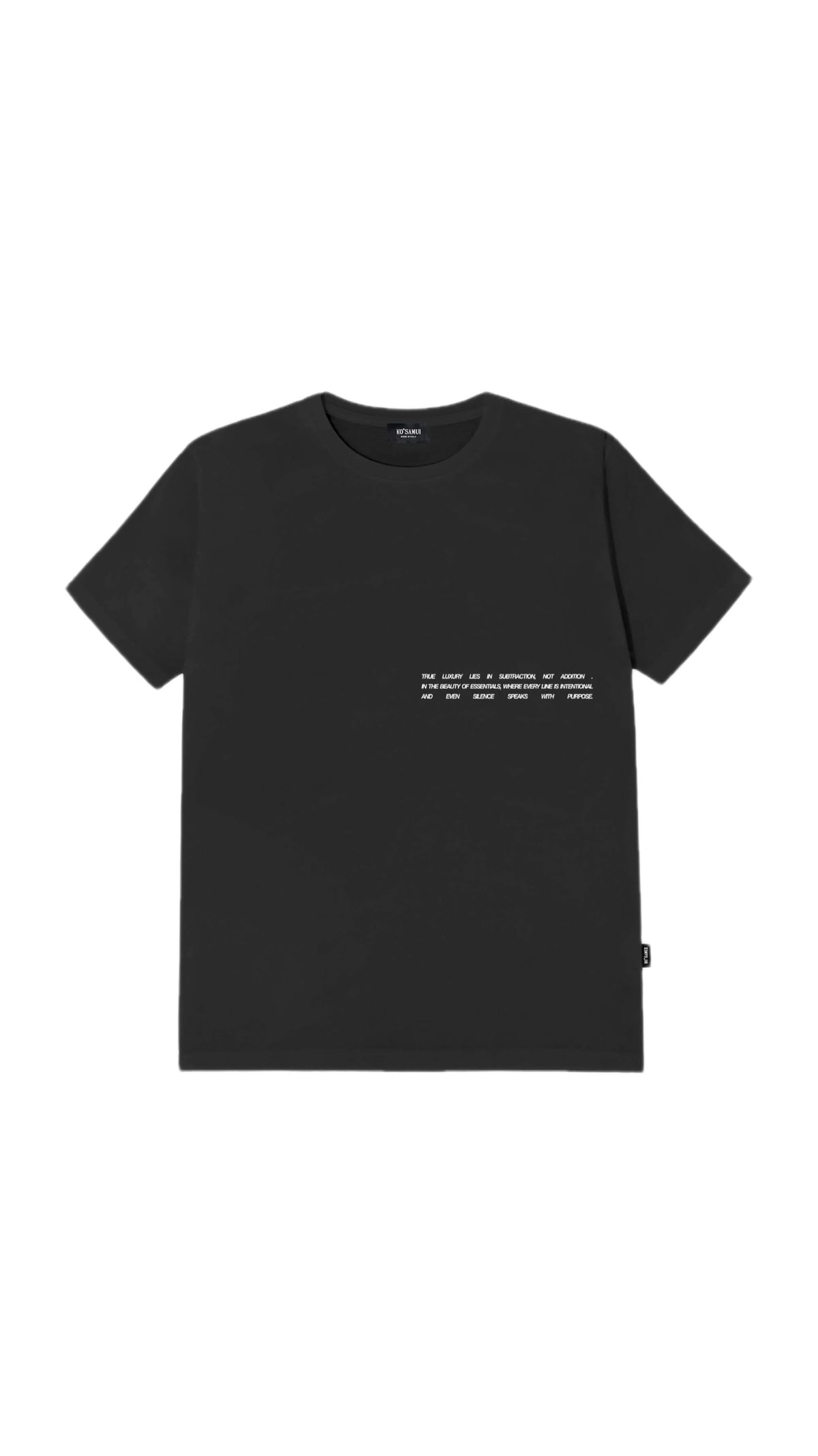 KOSAMUI -T-SHIRT ROADKST BLACK OVER FIT