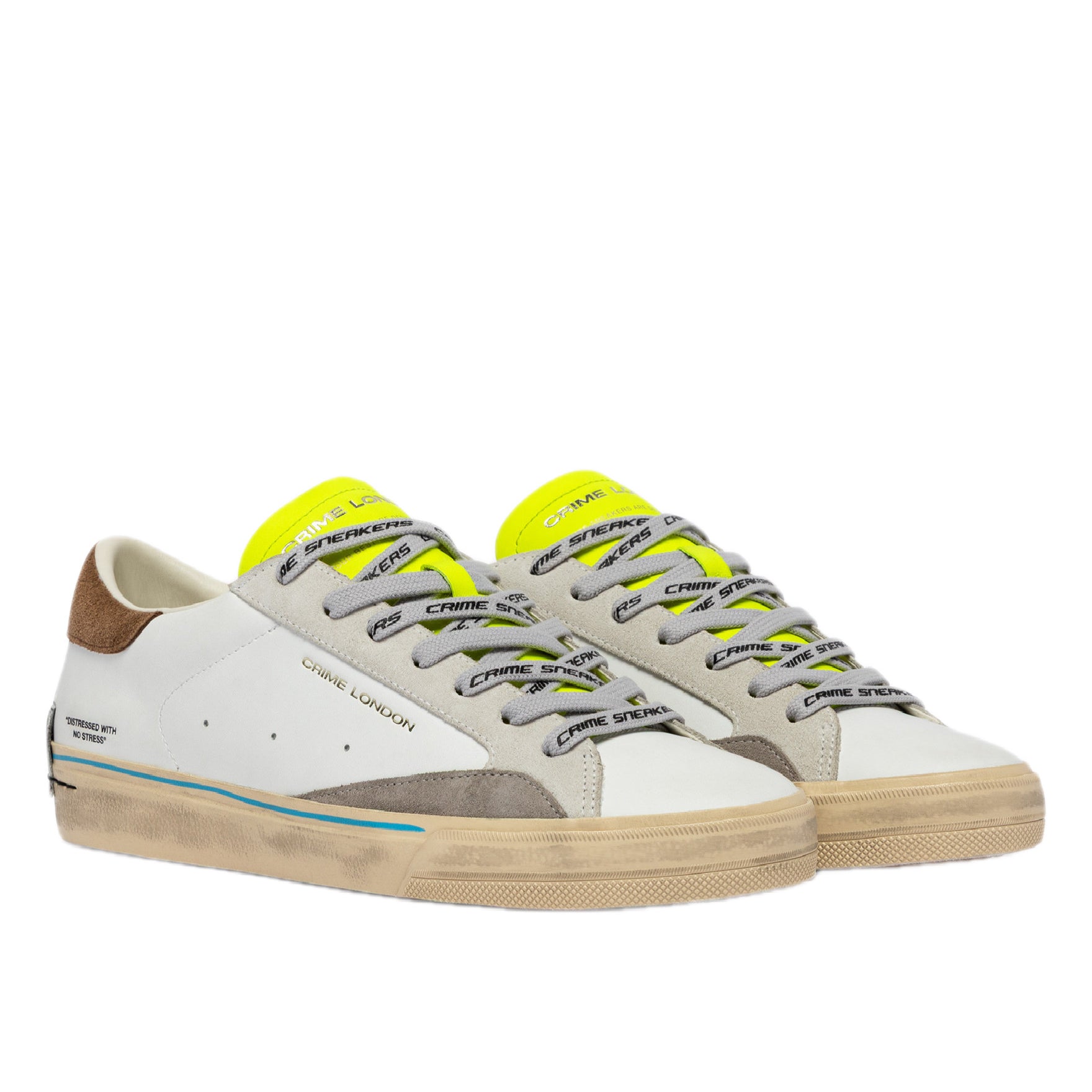 CRIME LONDON - DISTRESSED 2.0 FLASH LIME
