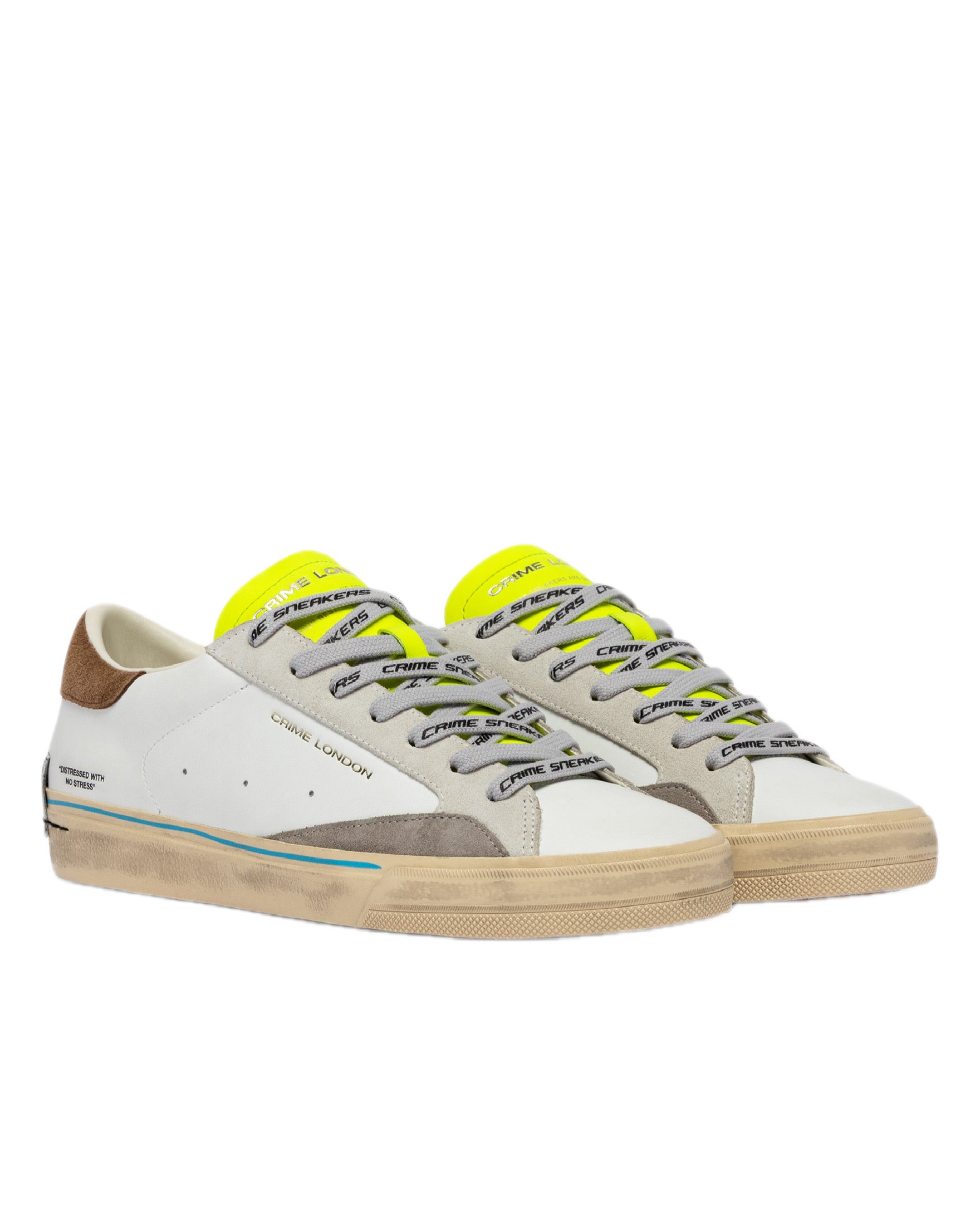 CRIME LONDON - DISTRESSED 2.0 FLASH LIME