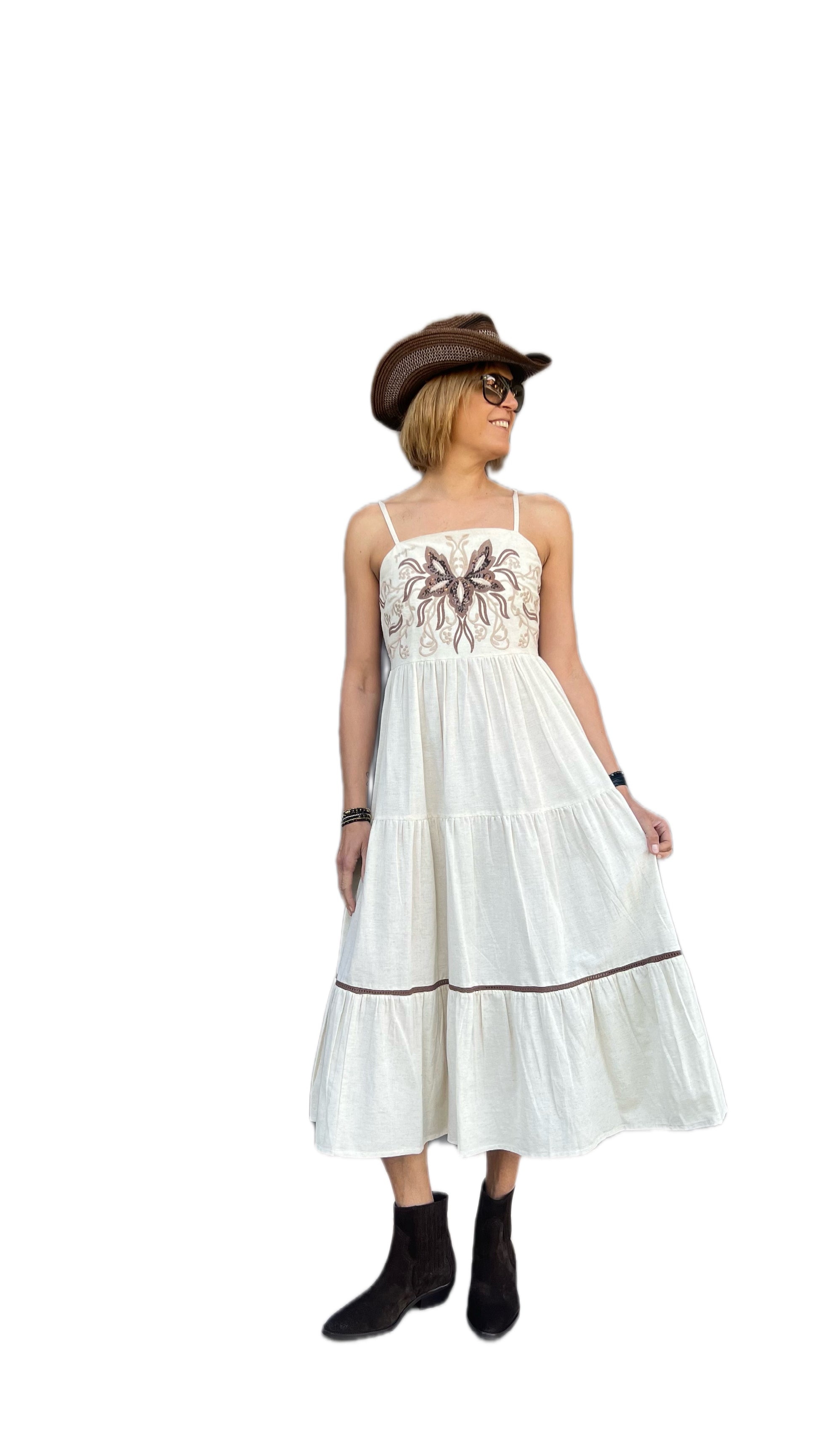 GOA GOA - VESTITO KOALA ECRU BEIGE