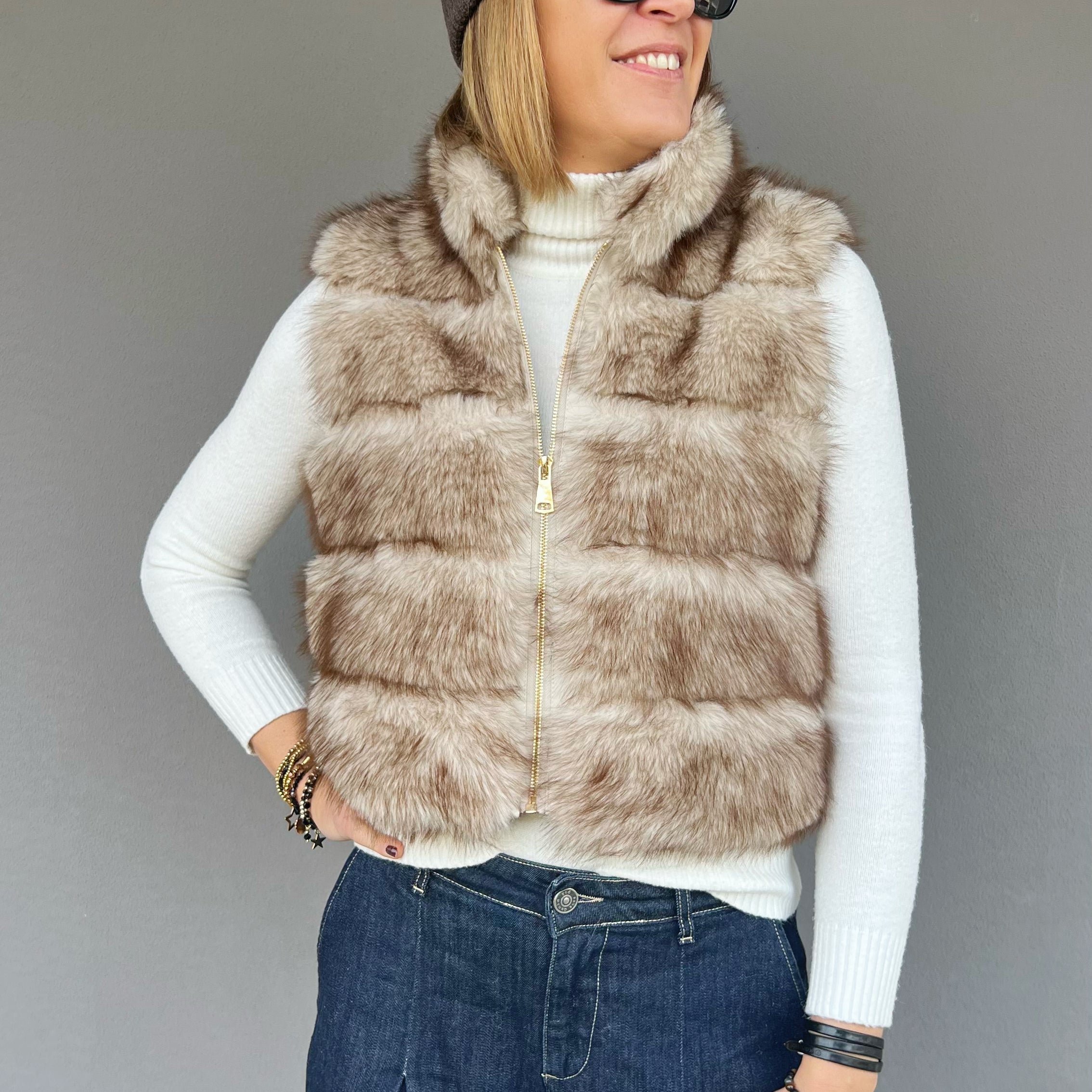 POLO SHOES - ECOPELLICCIA JOY BEIGE