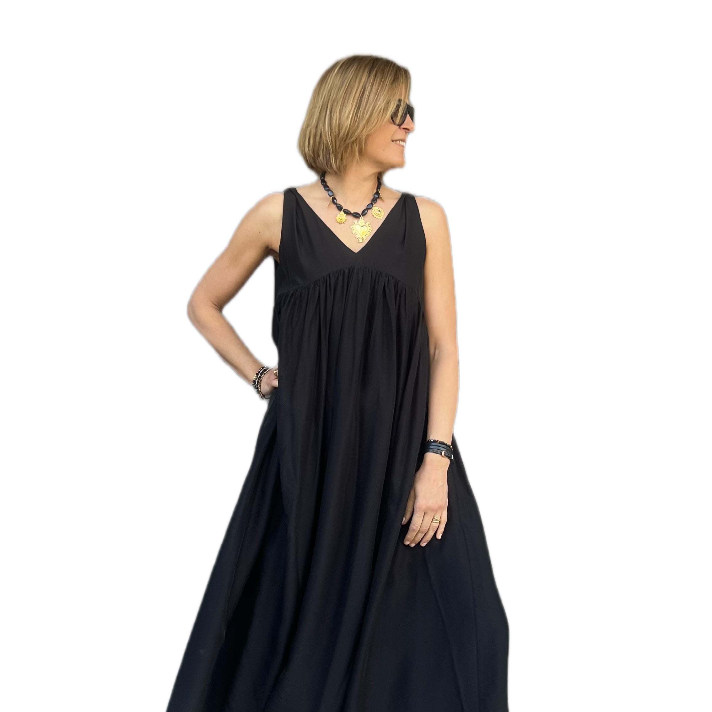 ELEH - VESTITO LUNGO BLACK