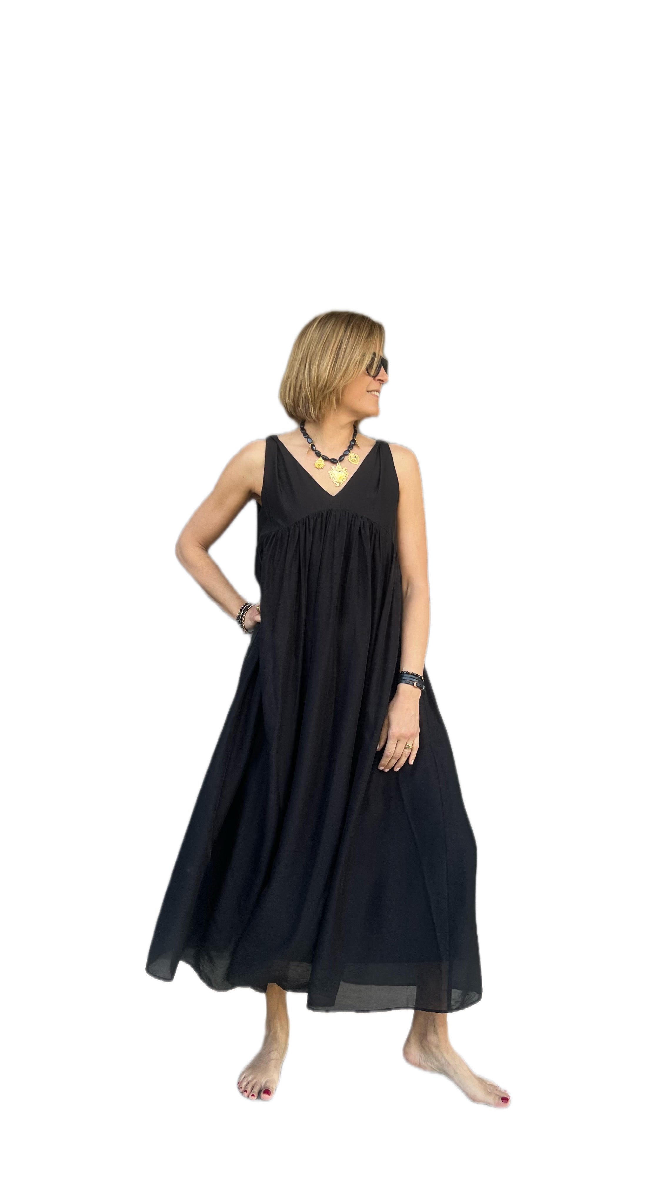 ELEH - VESTITO LUNGO BLACK