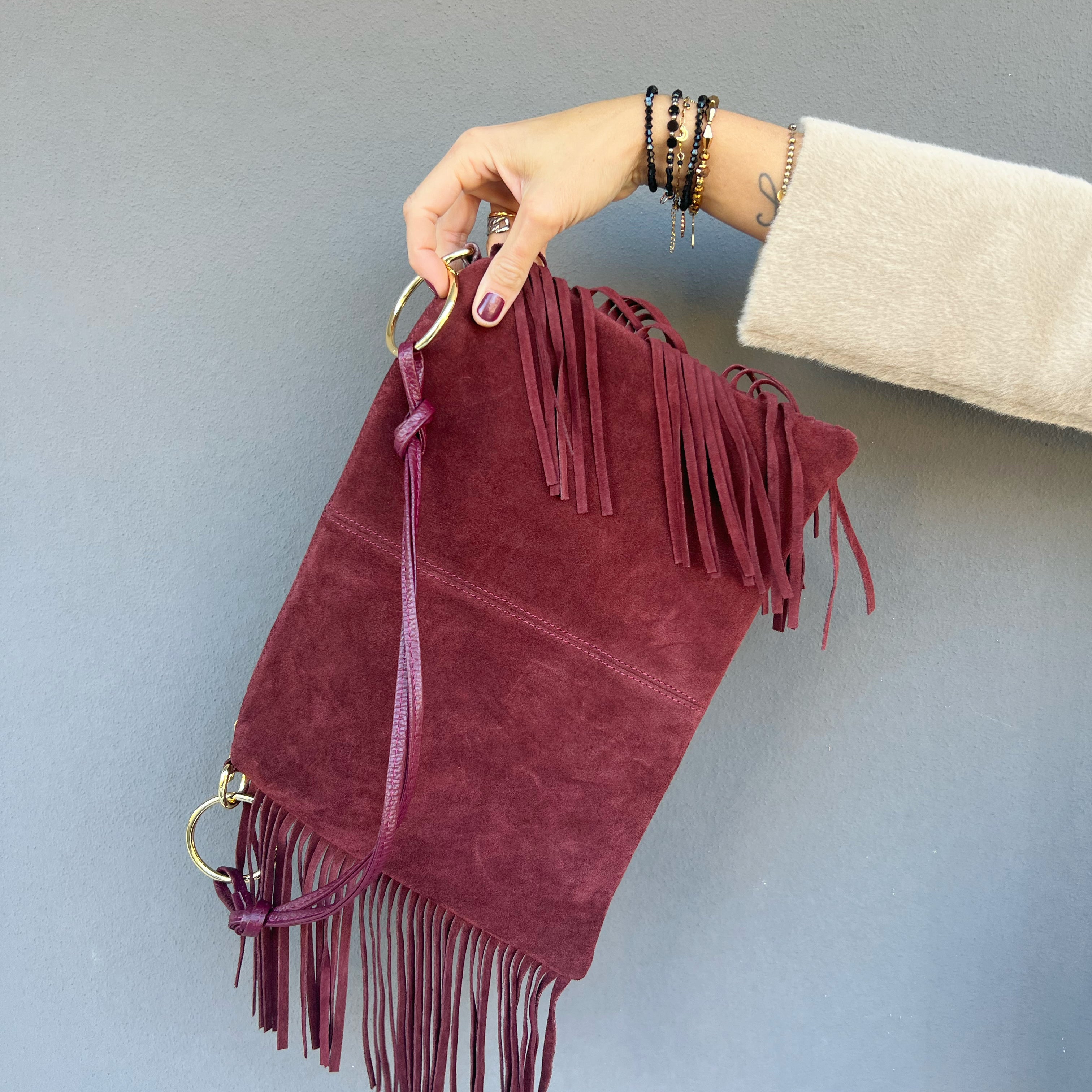 POLO SHOES BAGS - BUSTA RODEO BORDEAUX