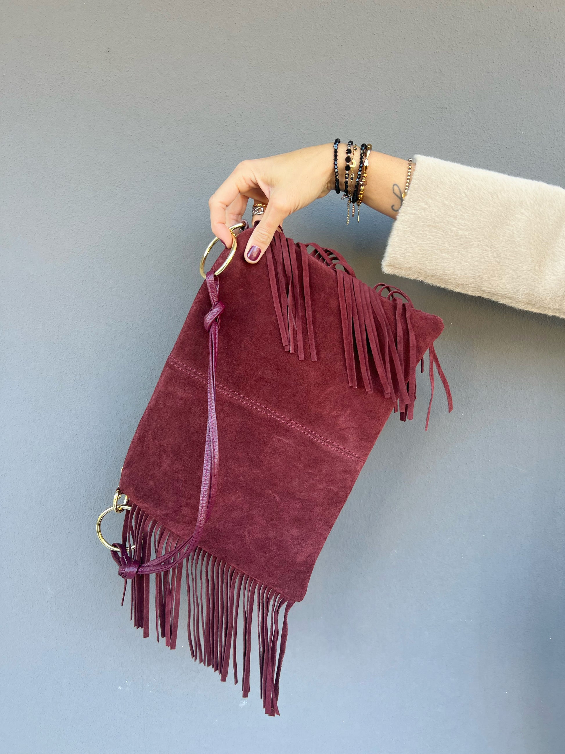 POLO SHOES BAGS - BUSTA RODEO BORDEAUX