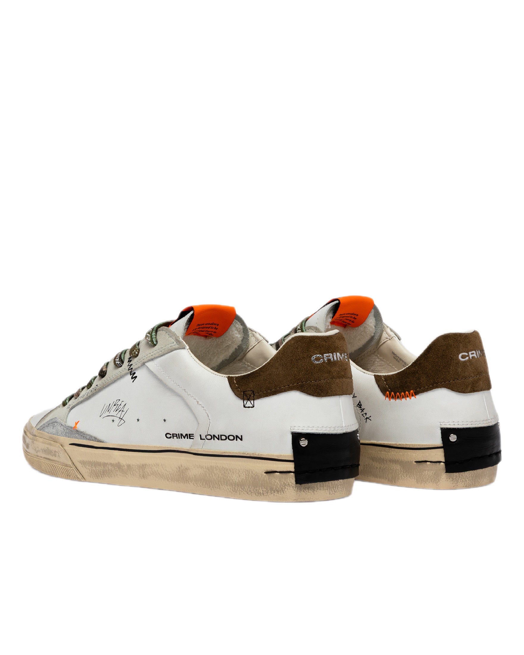 CRIME LONDON - DISTRESSED DECONSTRUCTED MILITARY GREEN