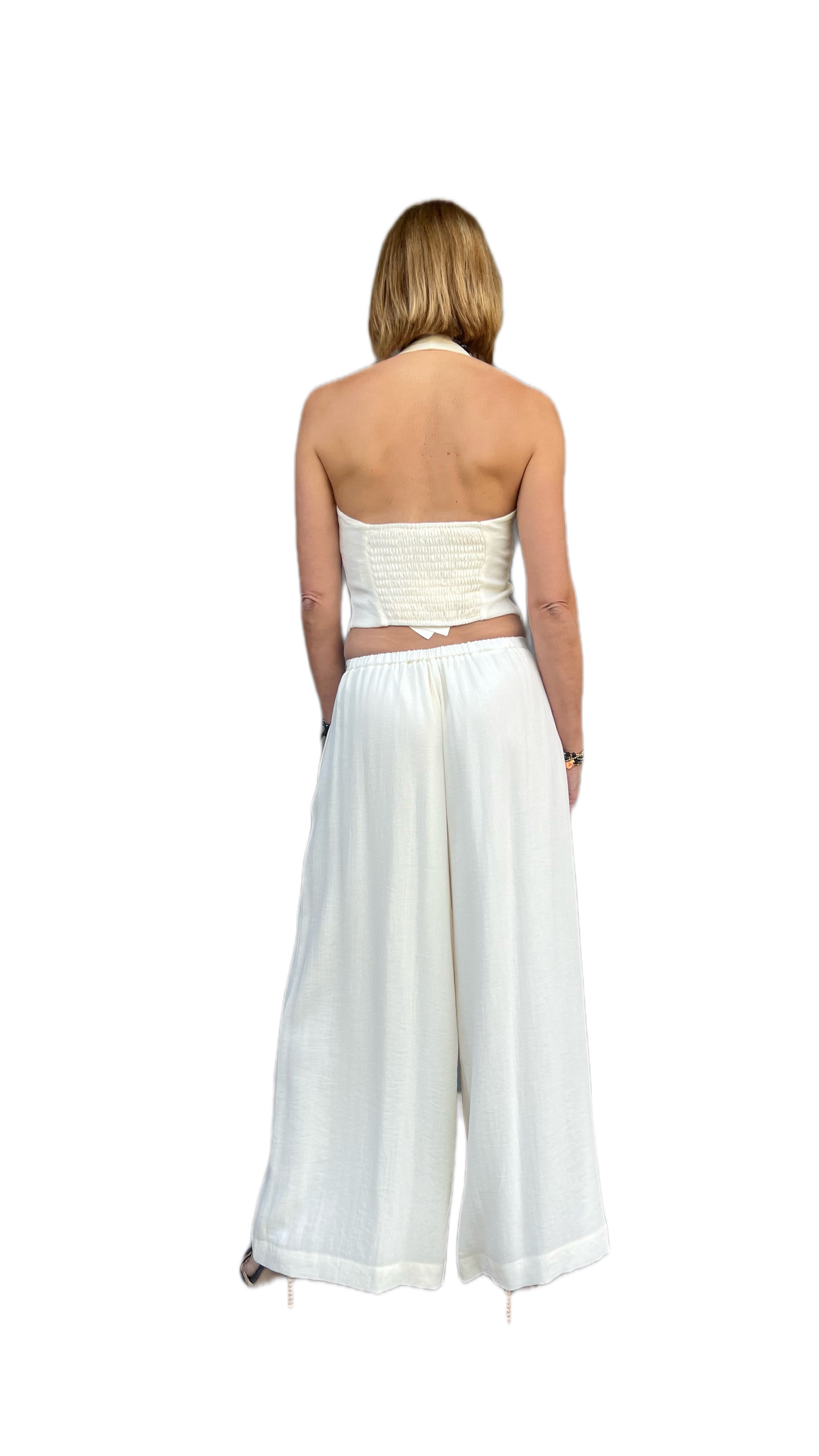ELEH - PANTALONE PALAZZO PANNA