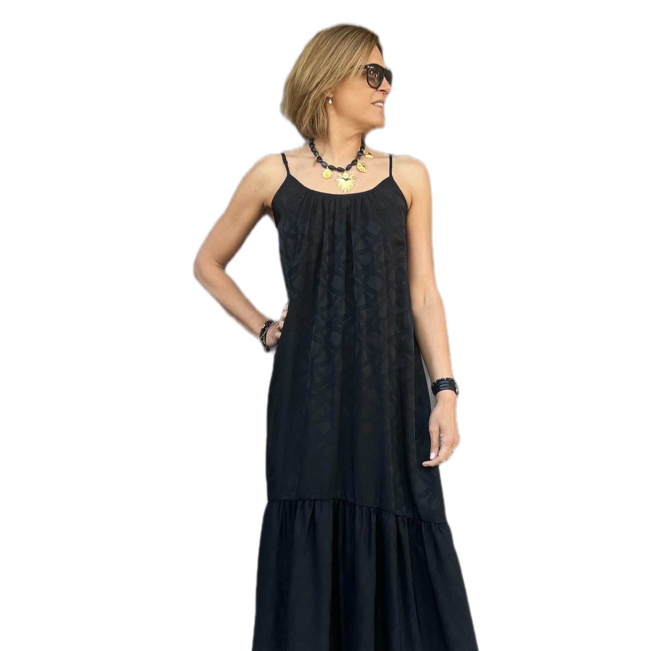 ELEH - VESTITO LUNGO BLACK