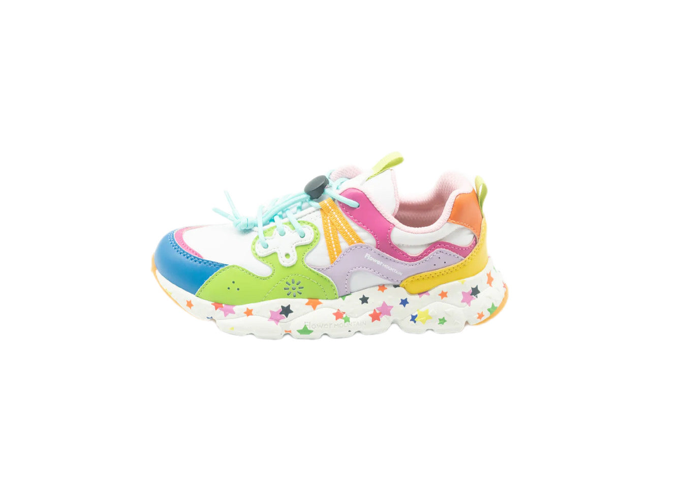 FLOWER MOUNTAIN  - FLOWER MOUNTAIN KIDS YAMANO 3 BERMUDA WHITE MULTI