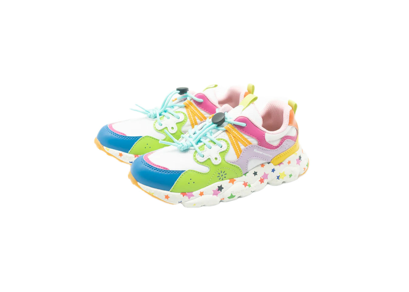 FLOWER MOUNTAIN  - FLOWER MOUNTAIN KIDS YAMANO 3 BERMUDA WHITE MULTI
