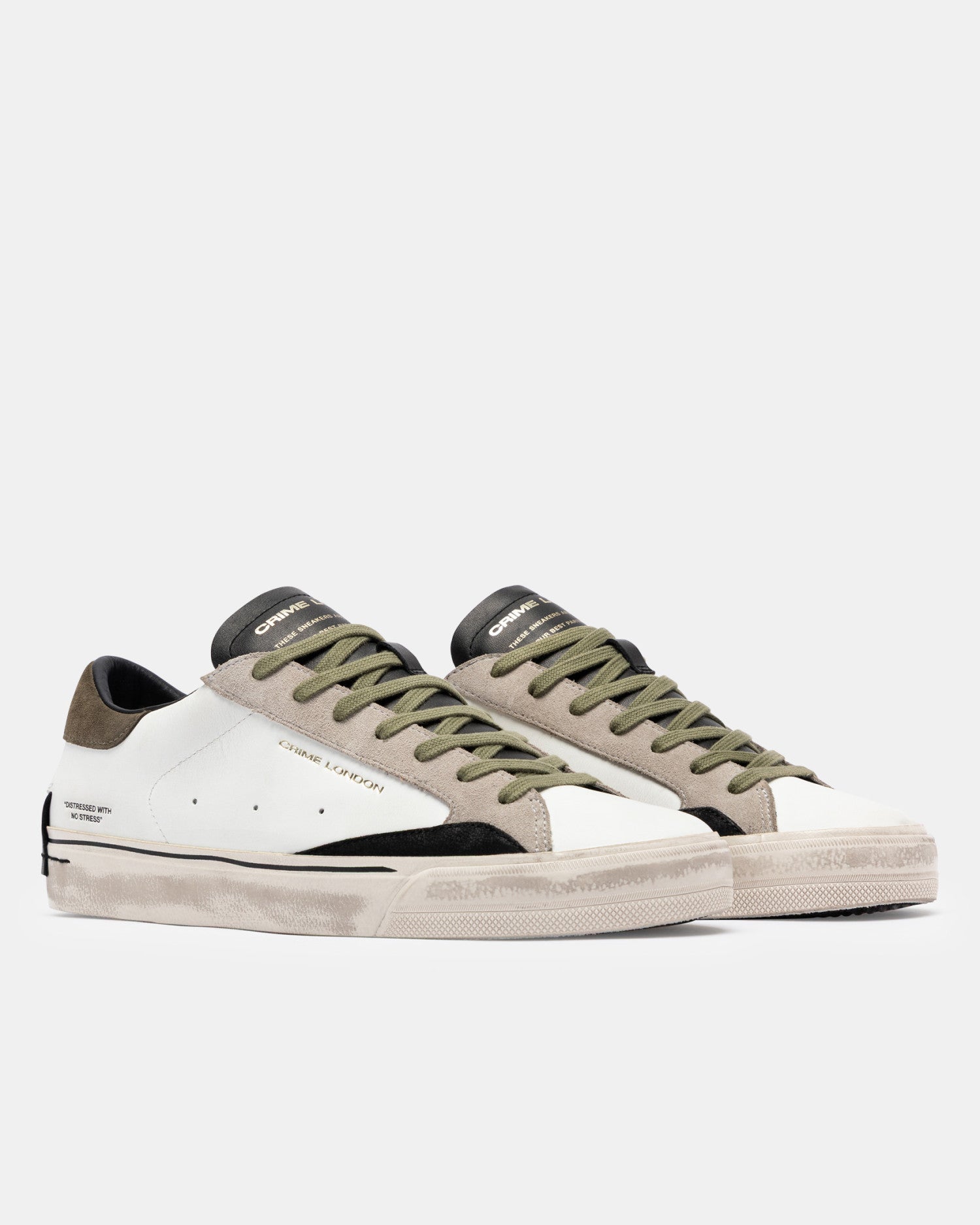 CRIME LONDON -DISTRESSED 2.0 LIGHT GREEN