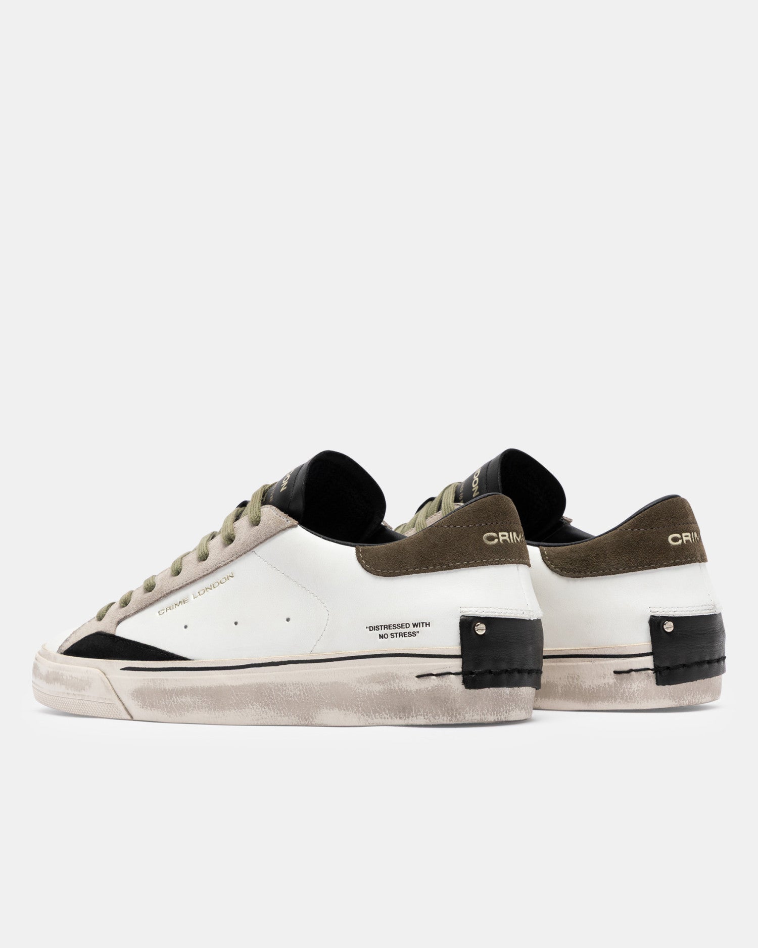CRIME LONDON -DISTRESSED 2.0 LIGHT GREEN