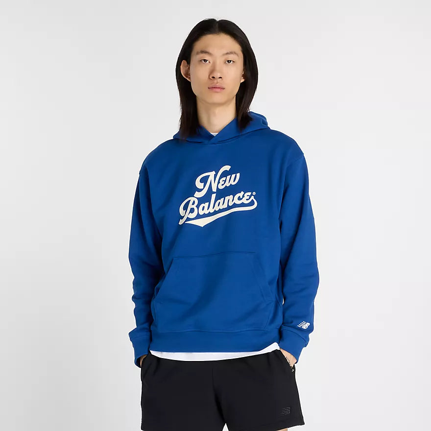 NEW BALANCE -ATHLETICS LEGACY HOODIE GALAXY BLUE