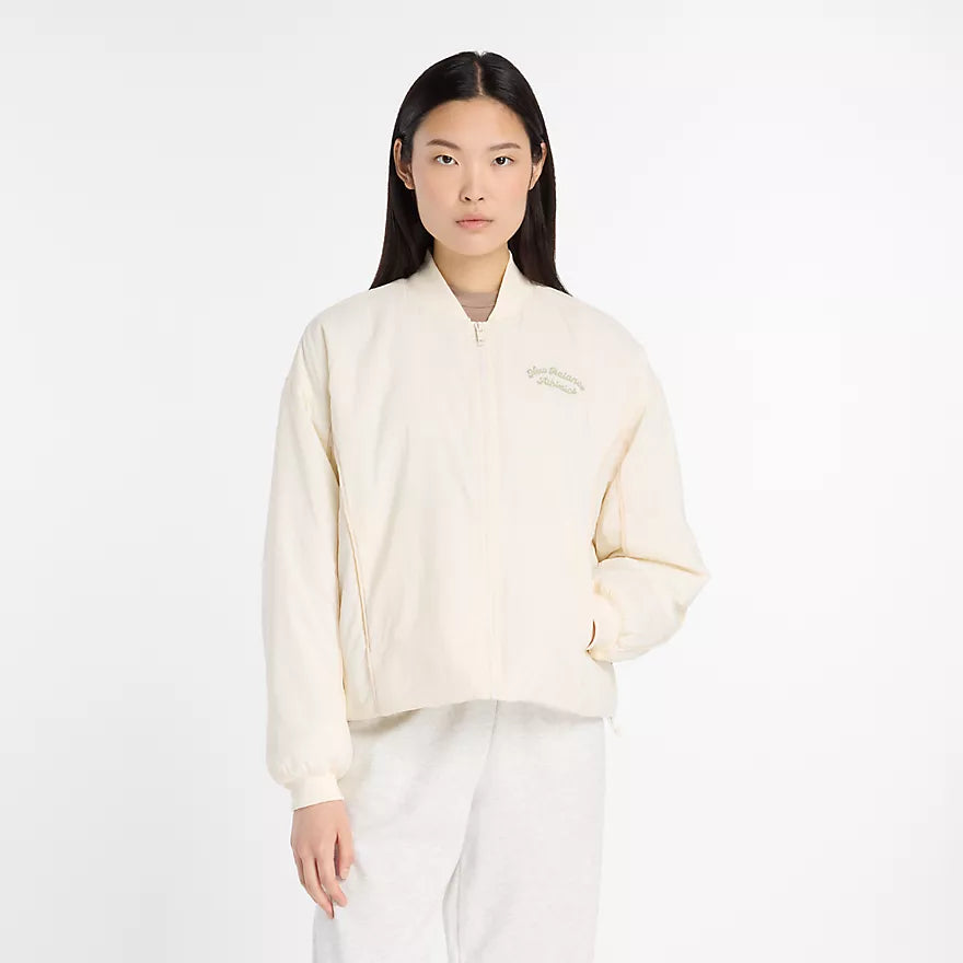 NEW BALANCE - LINEAR HERITAGE BOMBER JACKET PERMAFROST