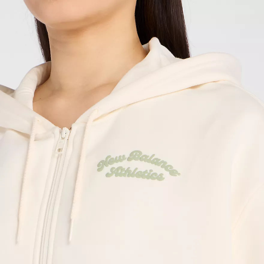 NEW BALANCE - LINEAR HERITAGE FLEECE FULL ZIP PERMAFROST