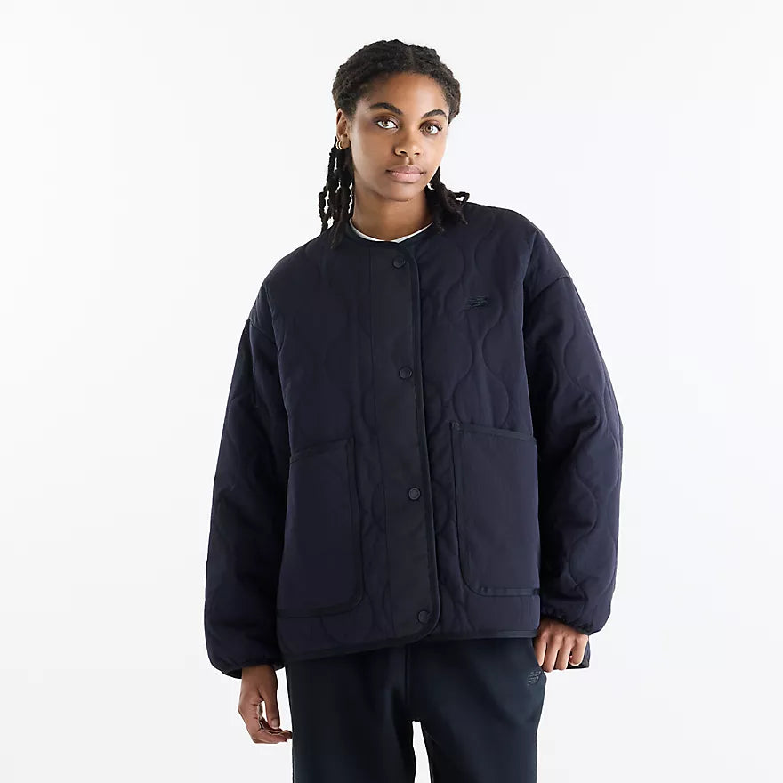 NEW BALANCE - QUILTED BOMBER DARK NIGHT