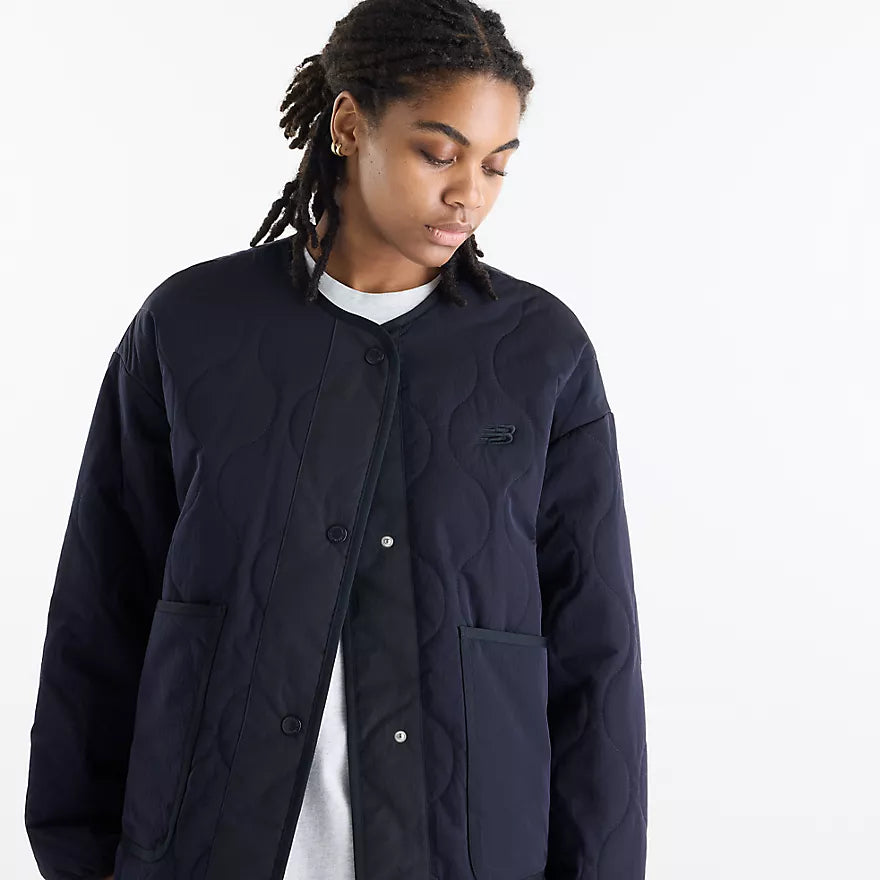 NEW BALANCE - QUILTED BOMBER DARK NIGHT
