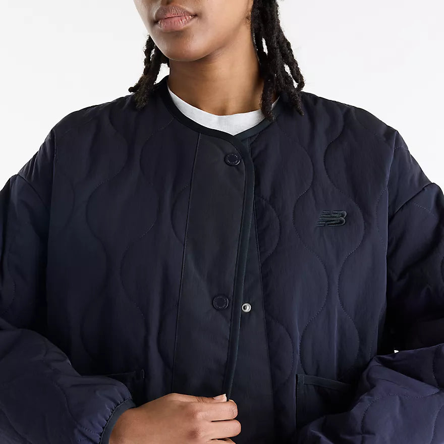 NEW BALANCE - QUILTED BOMBER DARK NIGHT
