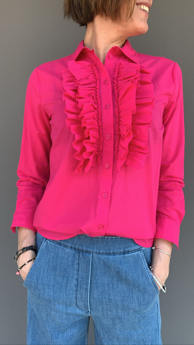 EMMA - CAMICIA ROUCHES PINK