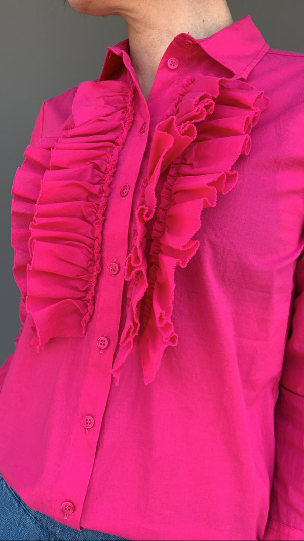 EMMA - CAMICIA ROUCHES PINK
