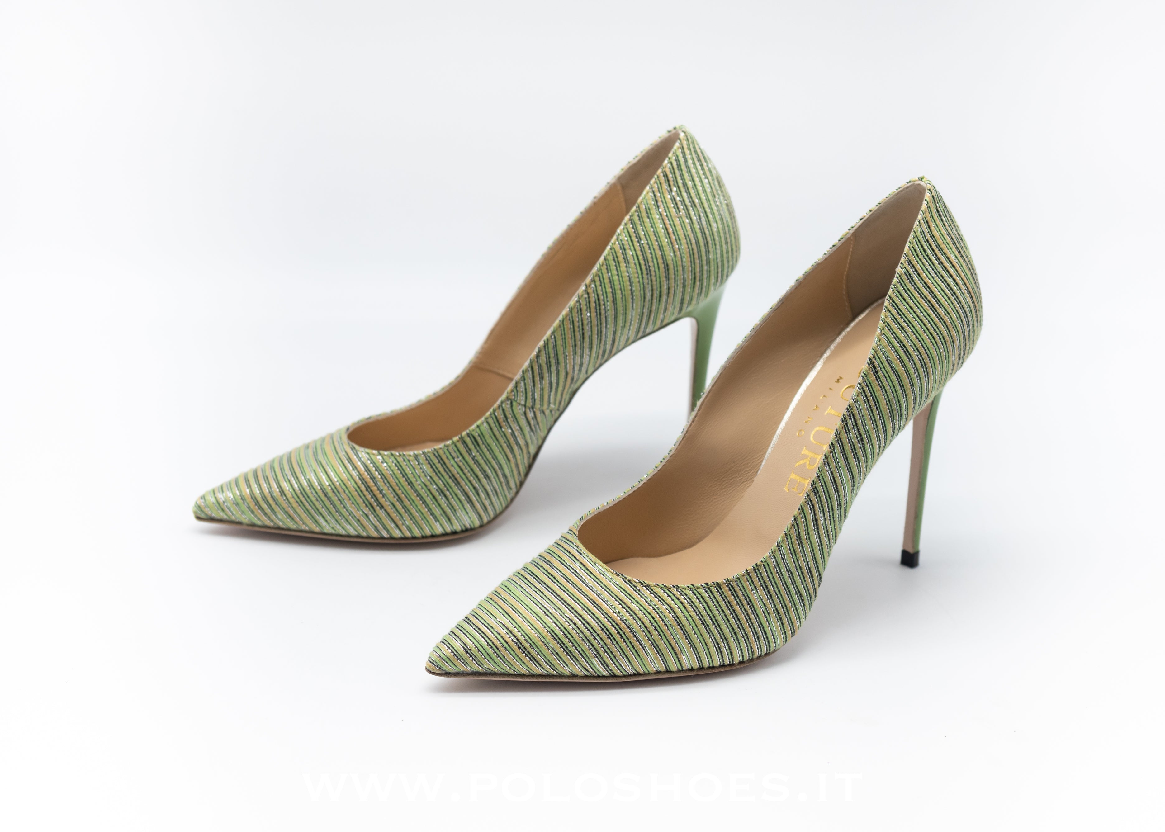 COUTURE - DECOLLETE TESSUTO VERDE