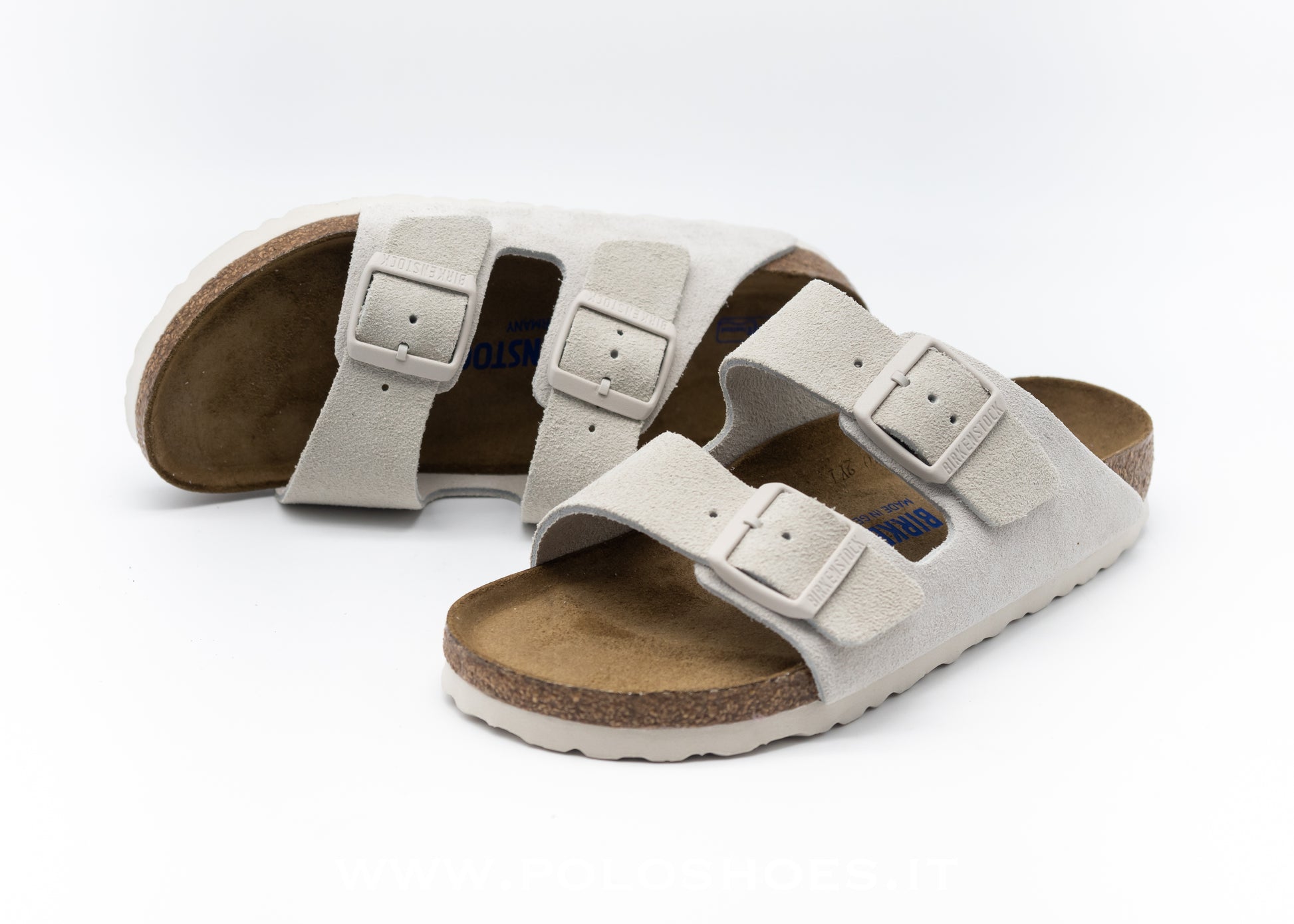 BIRKENSTOCK - ARIZONA ANTIQUE WHITE PLANTARE SOFT