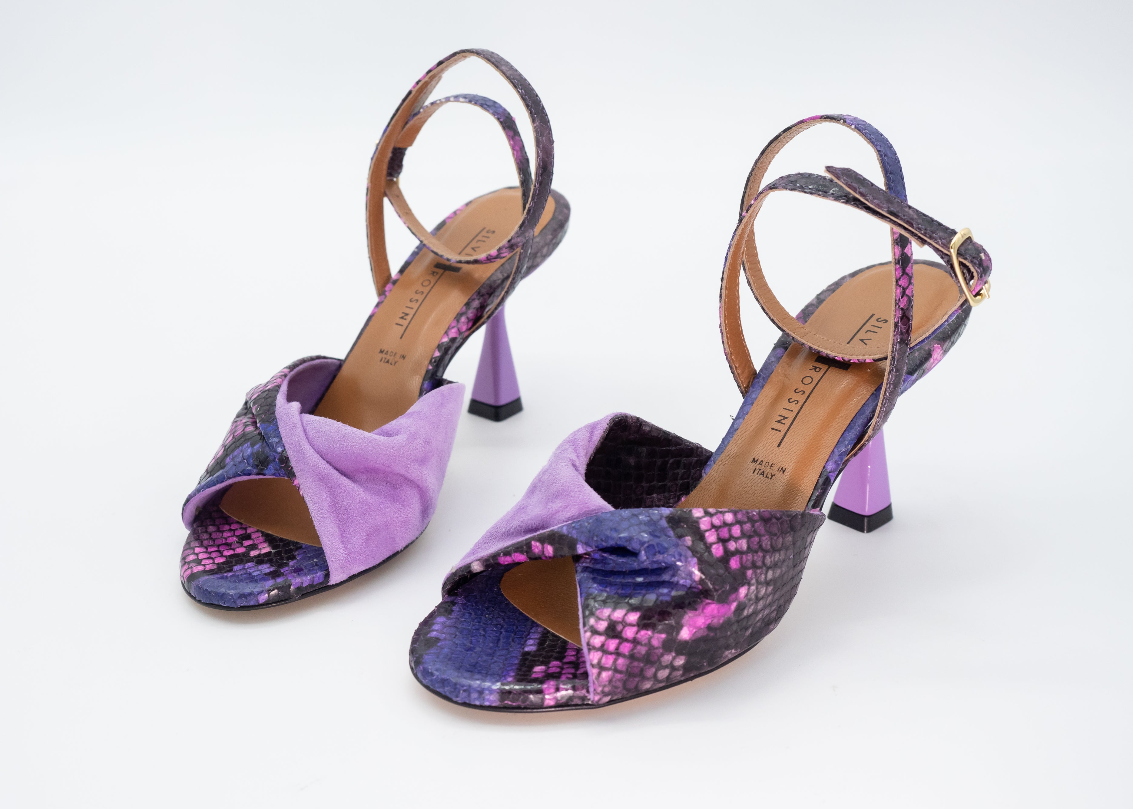 SILVIA ROSSINI - SANDALO PITONE LILLA